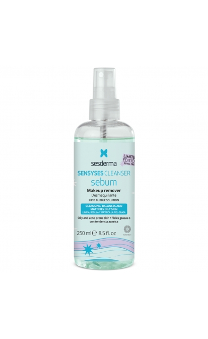 SESDERMA SENSYSES SEBUM LIPOSOMINIS MAKIAŽO VALIKLIS (Riboto leidimo produktas), 250 ML