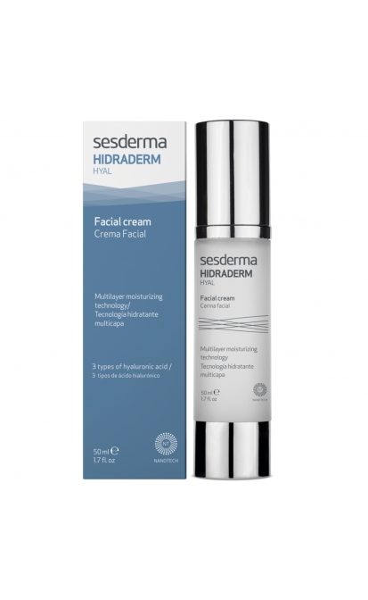 SESDERMA HIDRADERM HYAL DRĖKINAMASIS VEIDO KREMAS, 50 ml