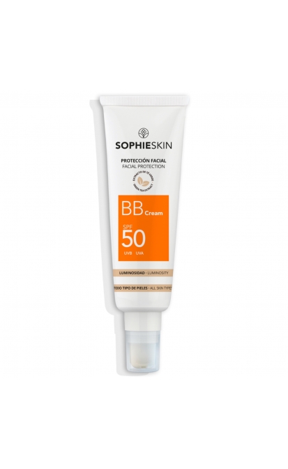 SOPHIE SKIN SPALVĄ SUTEIKIANTIS APSAUGINIS BB VEIDO KREMAS NUO SAULĖS SPF50, 50 ML