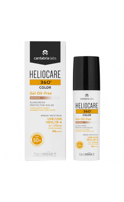 HELIOCARE 360 OIL-FREE APSAUGINIS GELIS NUO SAULĖS SPF50+, 50 ML (Bronze)