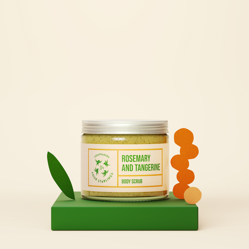 4 Starlings „Rozmarinas ir mandarinas“ - cukraus šveitiklis, 250ml