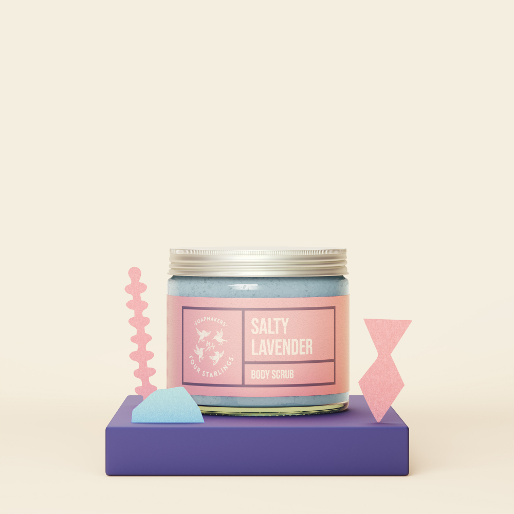 4 Starlings „Sūrios levandos“ - druskos šveitiklis, 250ml