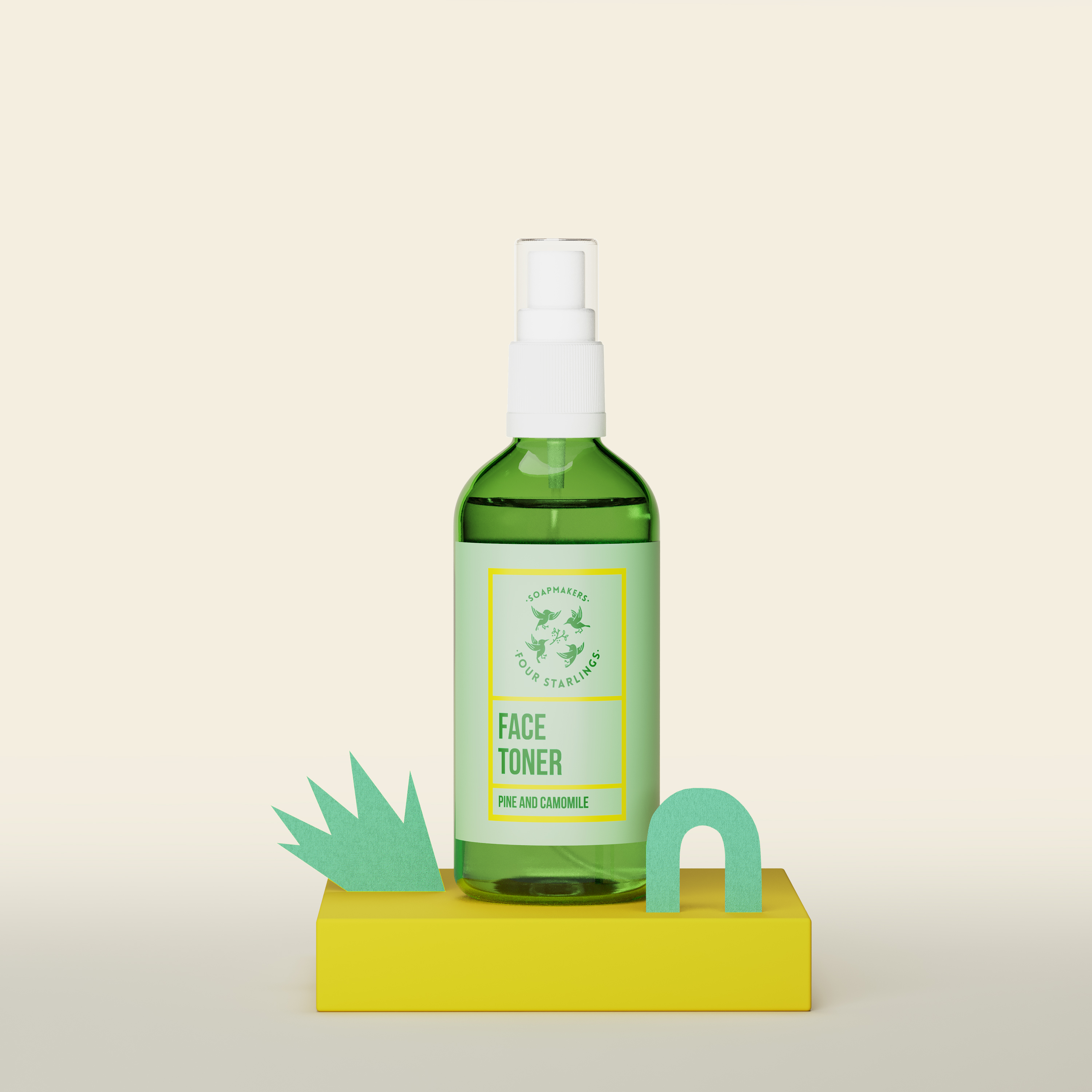 4 Starlings Pušų ir ramunėlių veido tonikas, 100ml