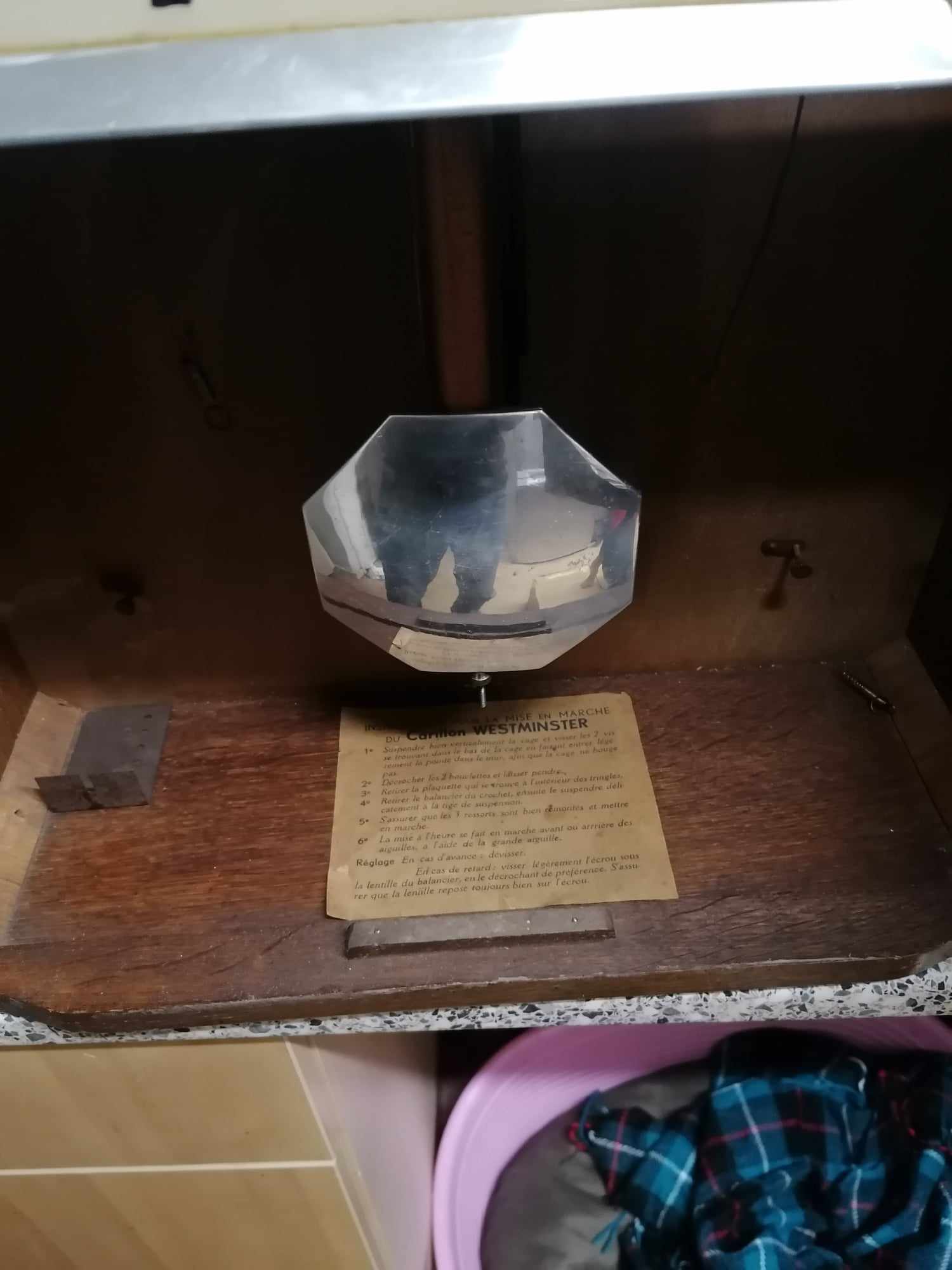 Large French Veritable Westminster wall clock with 8 Hammers in Oak fully working