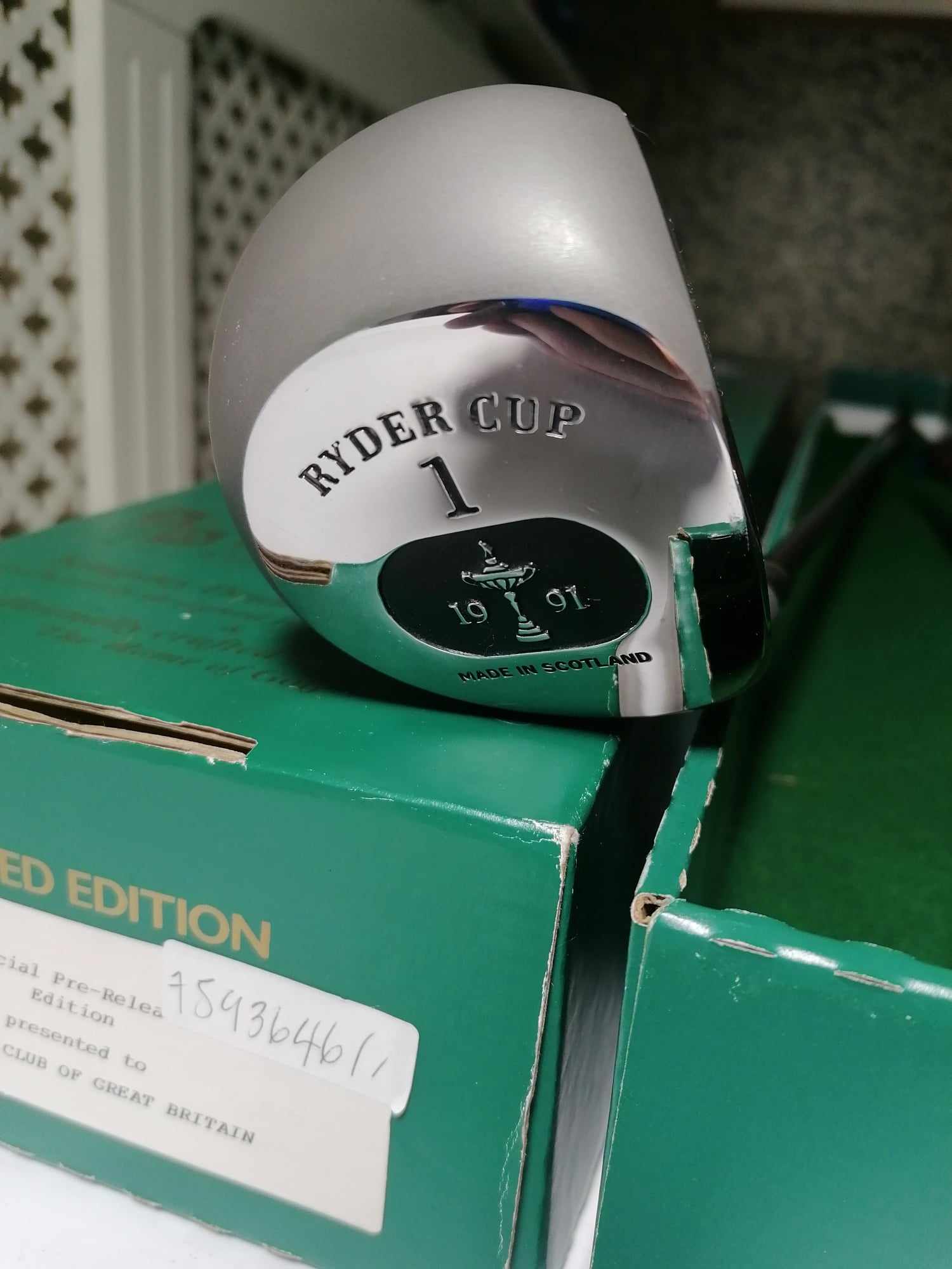  Ryder Cup 1991 driver and sand wedge first ever made with Aircraft grade shafts