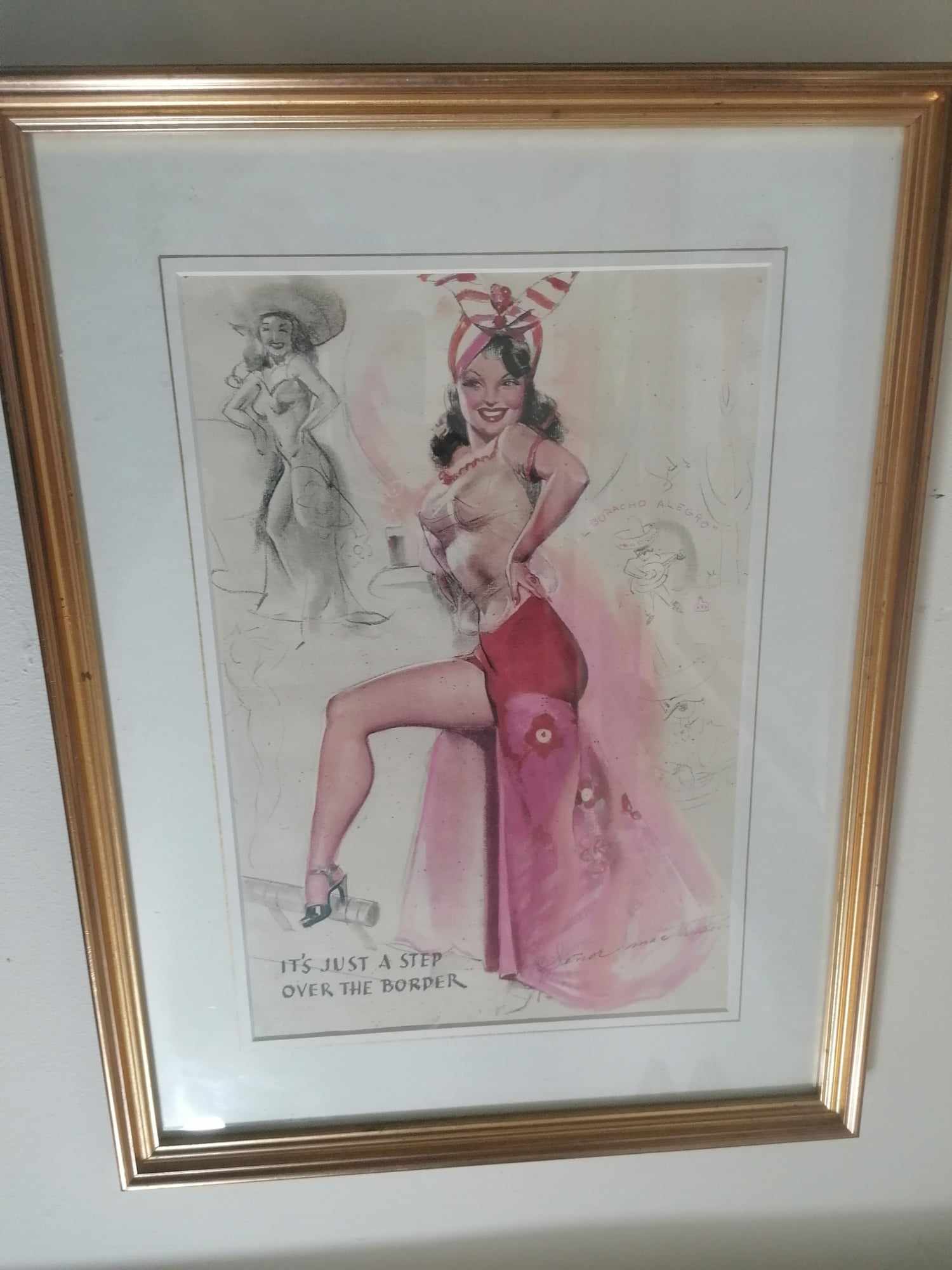 vintage prints by Mac Thorson set of 4 believed to be taken out of his calender