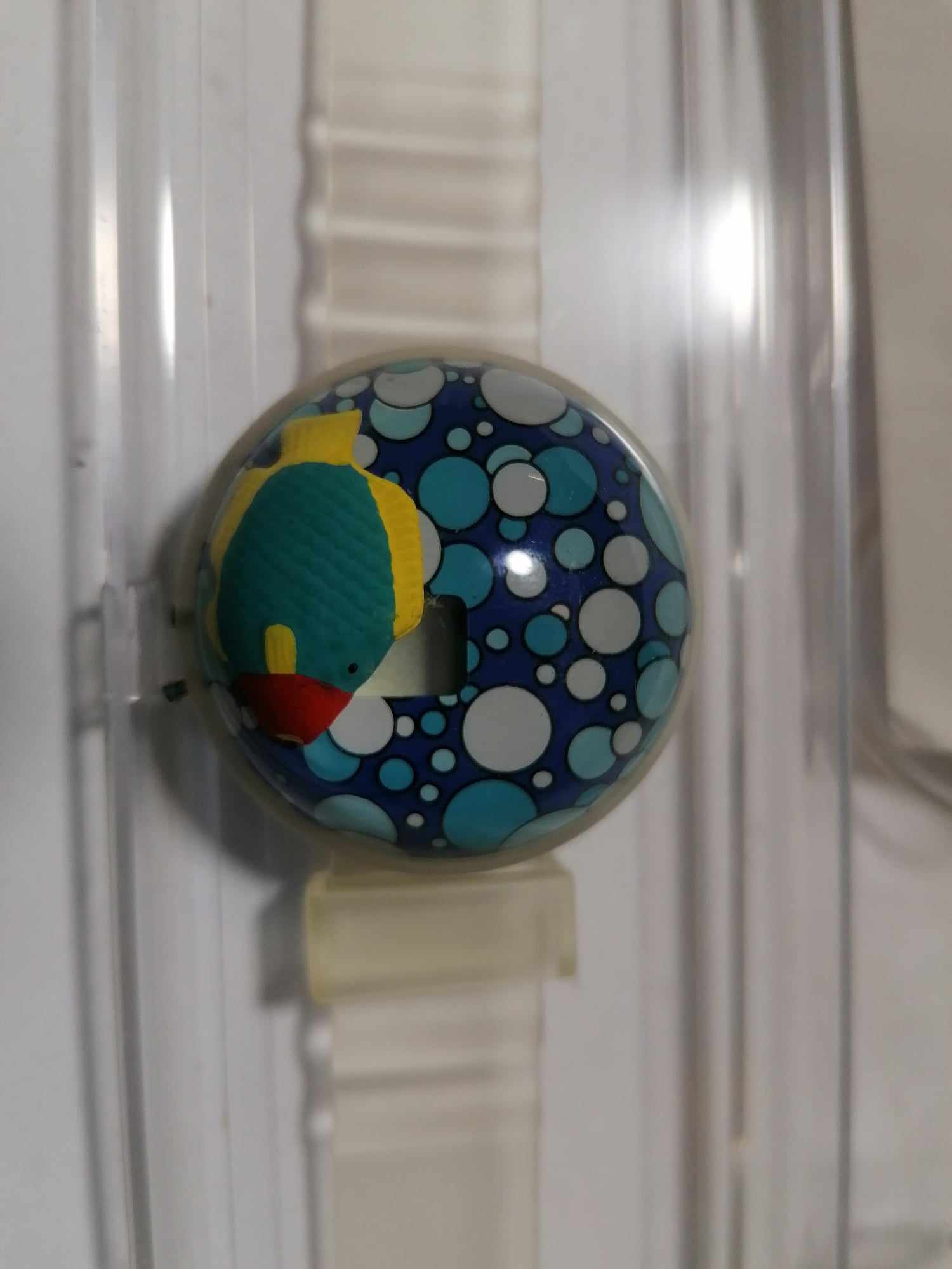1990s Bubble Watch brand retro digital watch with floating fish and original box