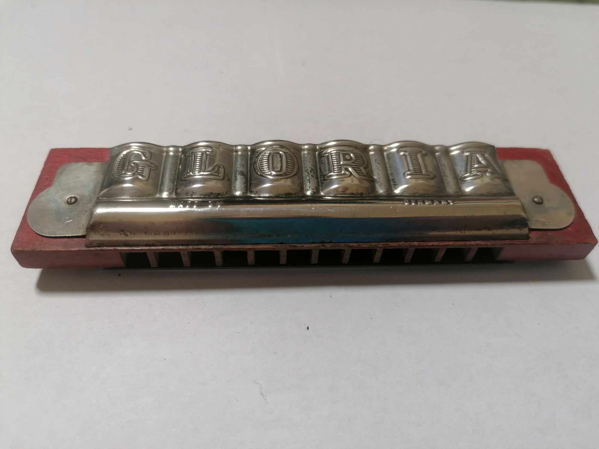 2 of 2 1940s 50s Vintage Gloria childrens harmonica by CH WEISS?