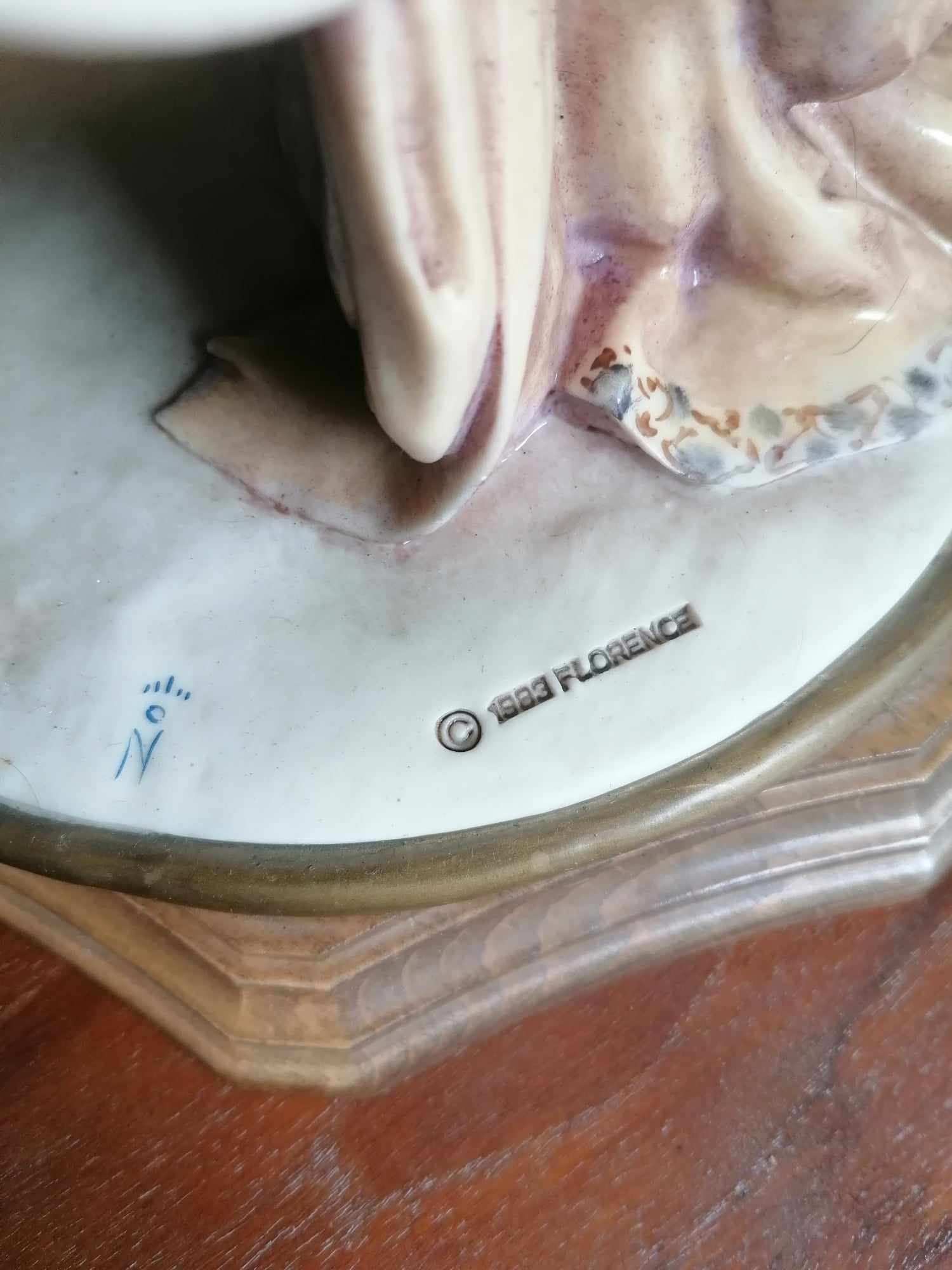 Retired Rare CapoDimonte Giuseppi Armani Florence Figurine Mother and Baby 1983