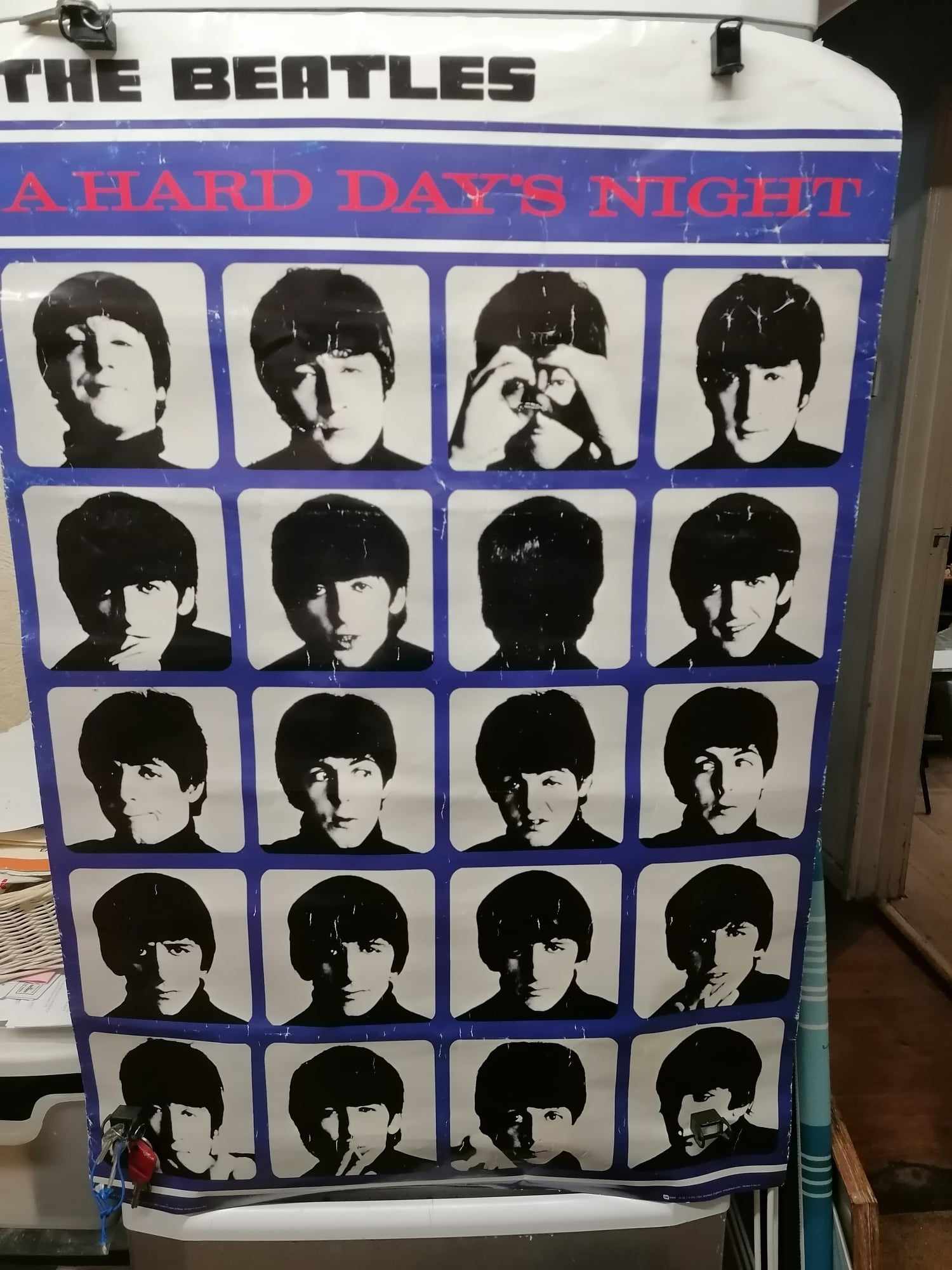 Beatles Poster A hard days night LP1177 Apple corps 2007 Genuine