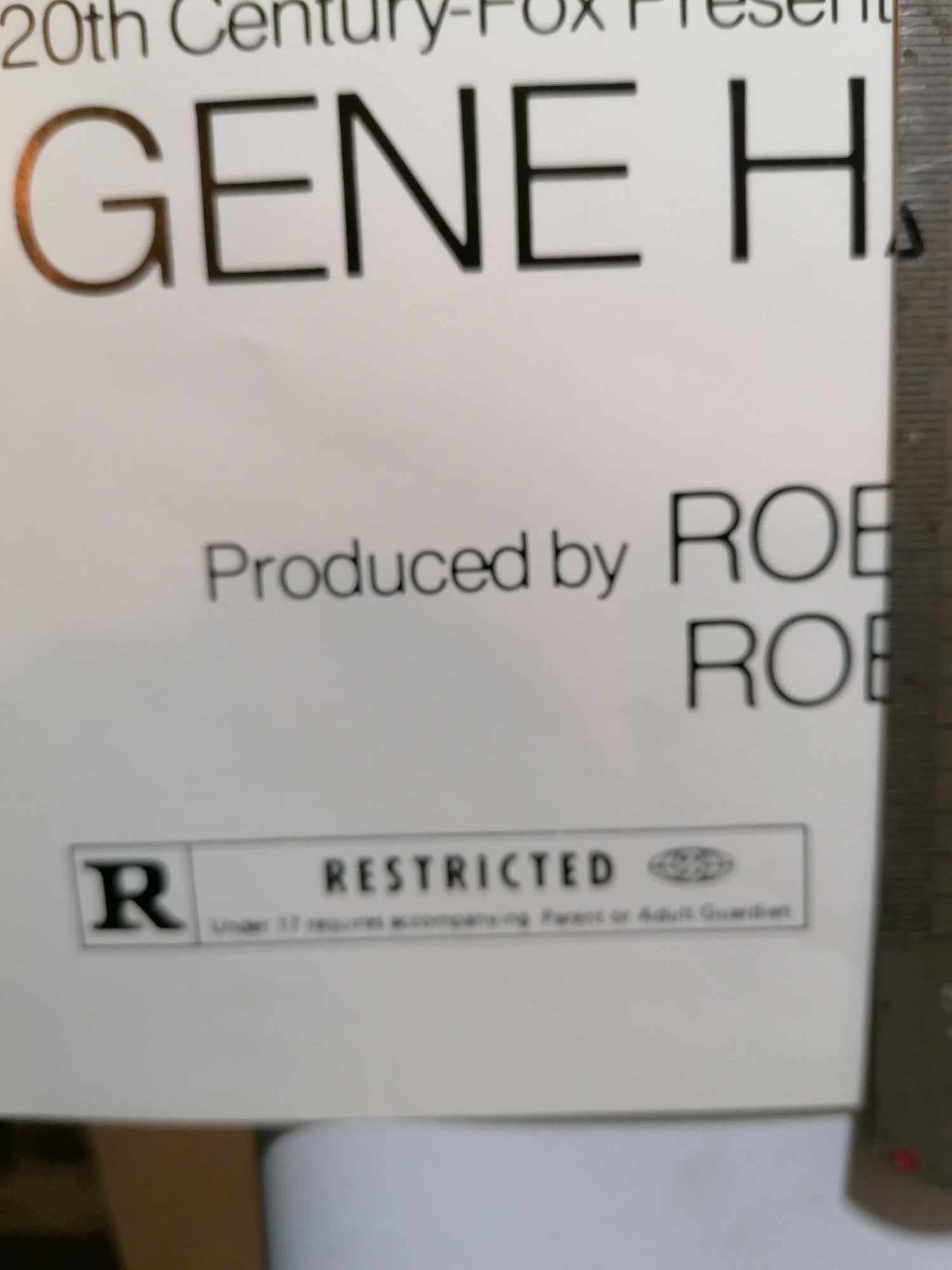 1971 Genuine One Sheet Cinema poster The French Connection 2 Gene Hackman Roy Schneider