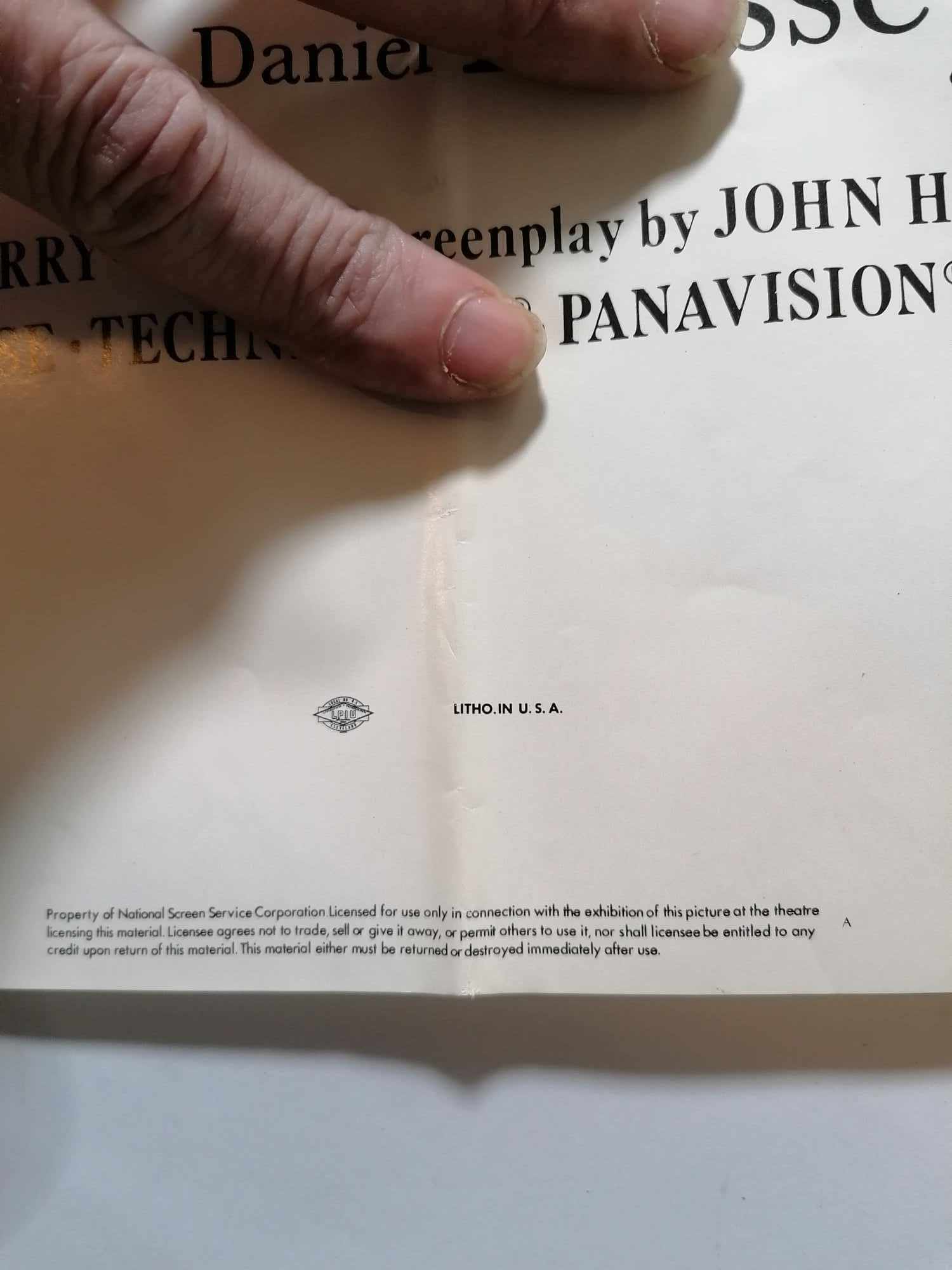 1971 Genuine one sheet Cinema Mary Queen of Scots Veneesa Redgrave Glenda Jackson 40 x 30"