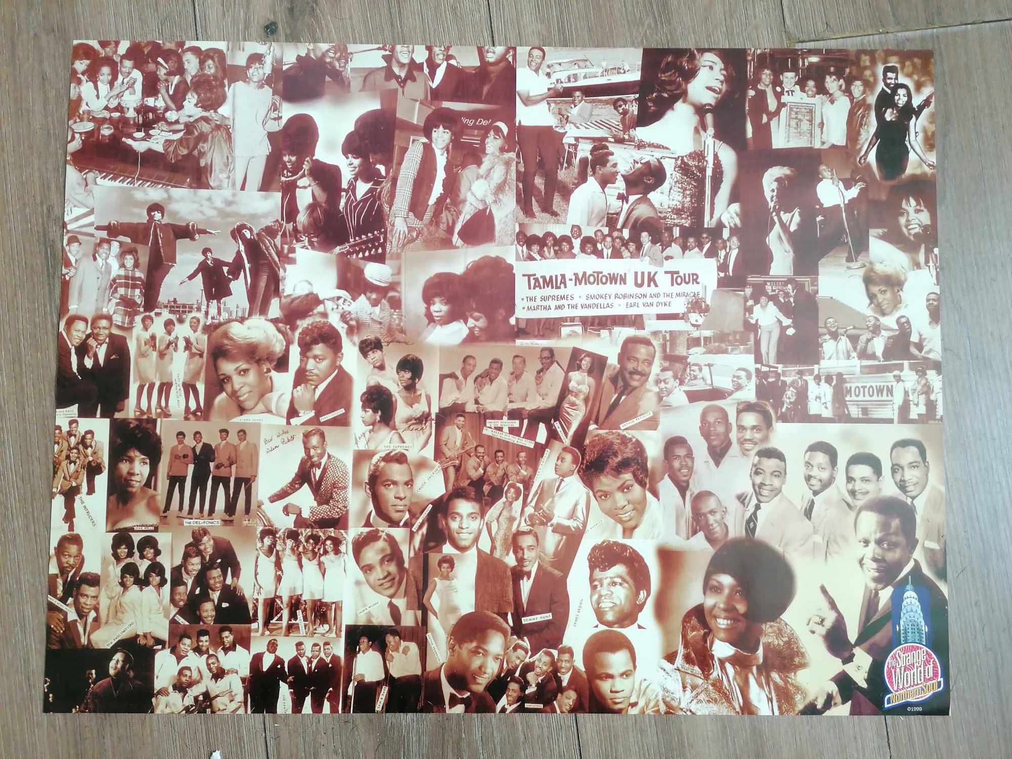 Very Rare Advertising poster for Strange World of Northern Soul 1999 55 x 40cm