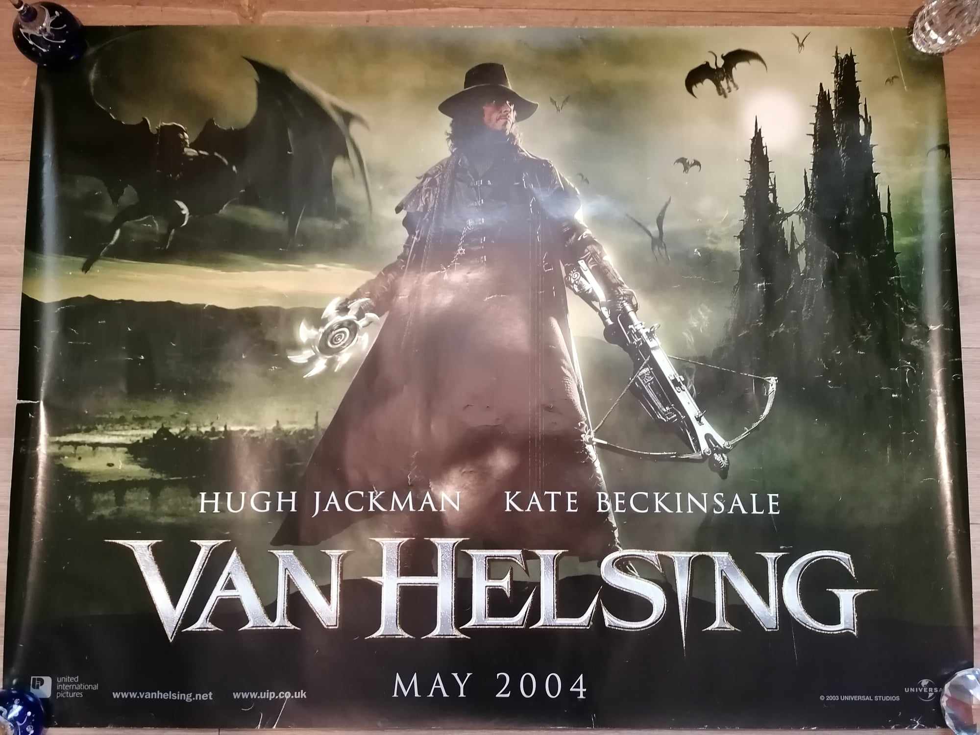 2004 Genuine One Sheet 40 x 30" Cinema Poster VAN HELSING Hugh Jackman Kate Bekinsale