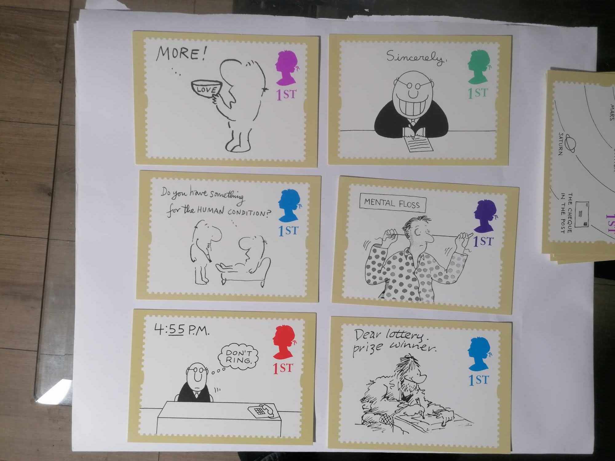 Set of 10 GS4 Royal Mail Stamp Postcards Greetings 1996