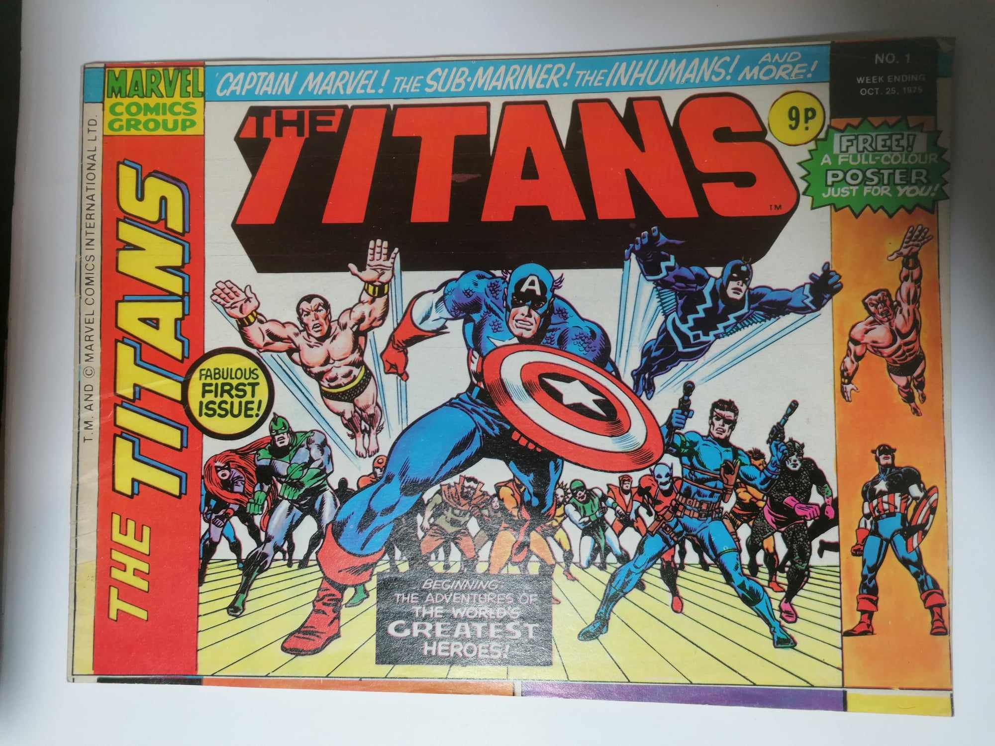 MARVEL THE TITANS VOL 1 #1 1975 Bronze age 