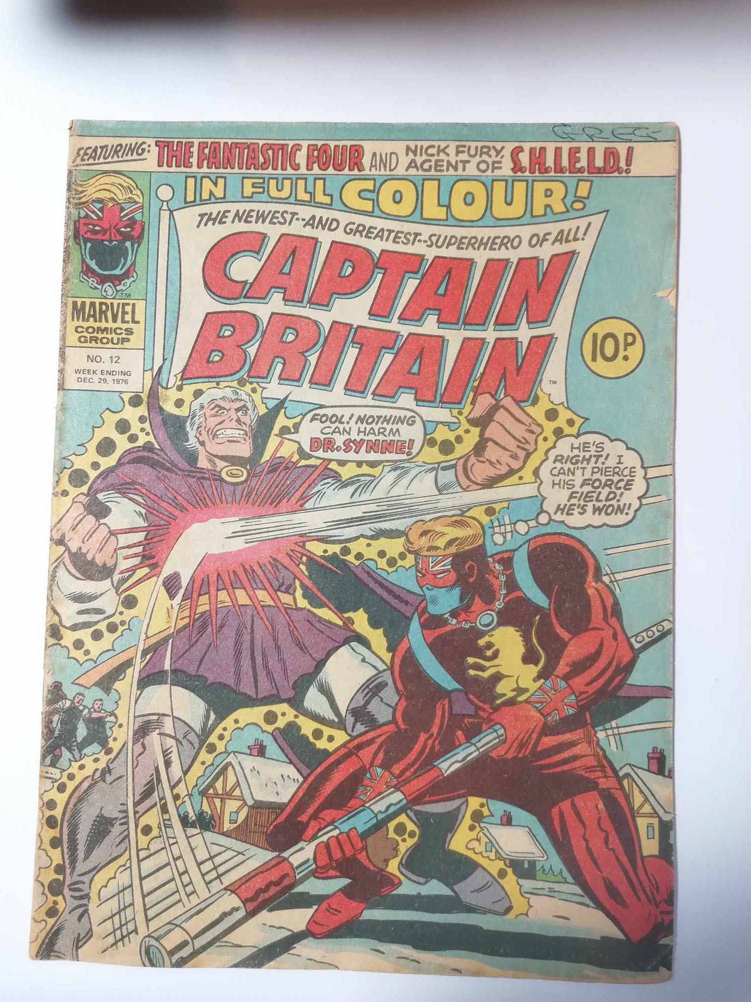 MARVEL CAPTAIN BRITAIN  #12 1976 BRONZE AGE 