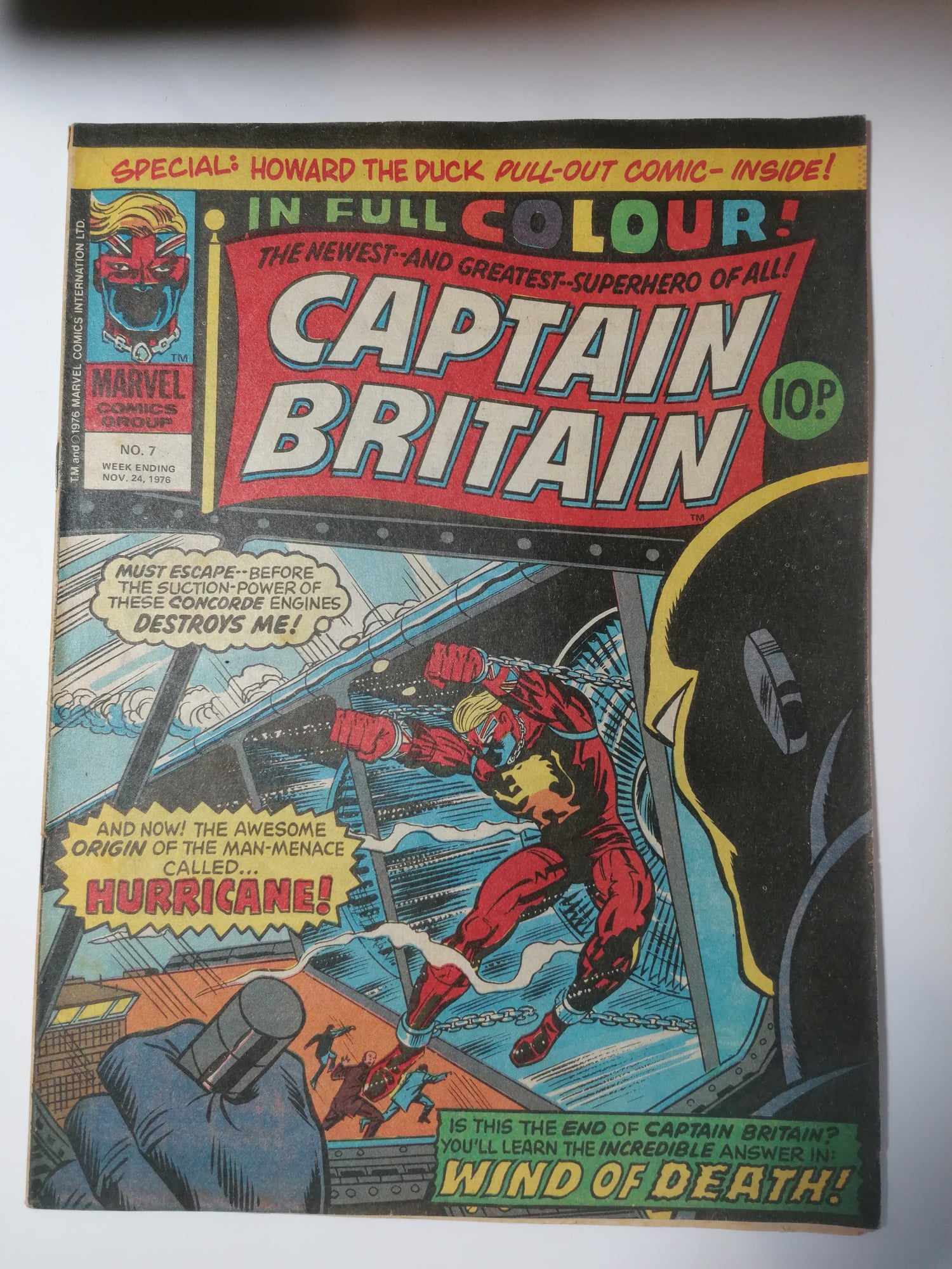 MARVEL CAPTAIN BRITAIN  #7 1976 BRONZE AGE 
