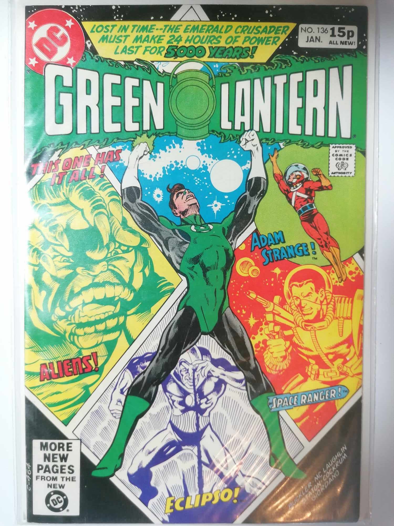 DC GREEN LANTERN #136 VOL2 1981 BRONZE AGE 