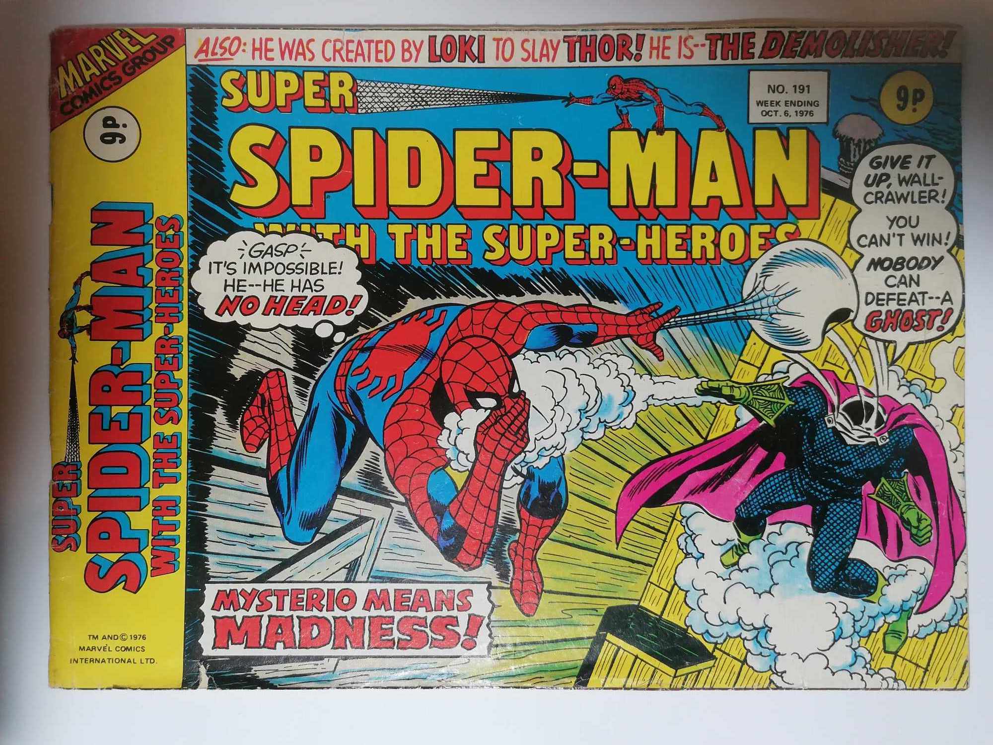 MARVEL SUPER SPIDERMAN #191 VOL 1 1976 BRONZE AGE 