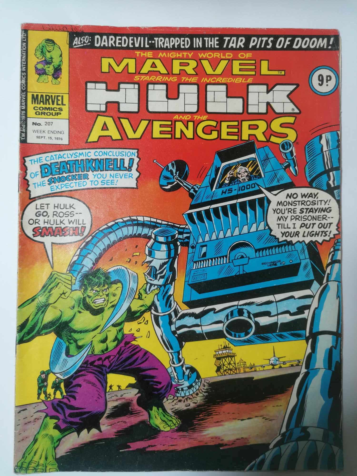 MARVEL HULK AND THE AVENGERS #207 VOL 1 1976 BRONZE AGE 