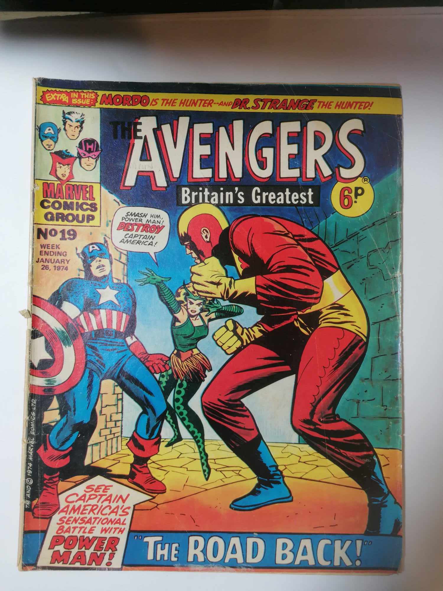 MARVEL THE AVENGERS #19 VOL 1 1974 SILVER AGE