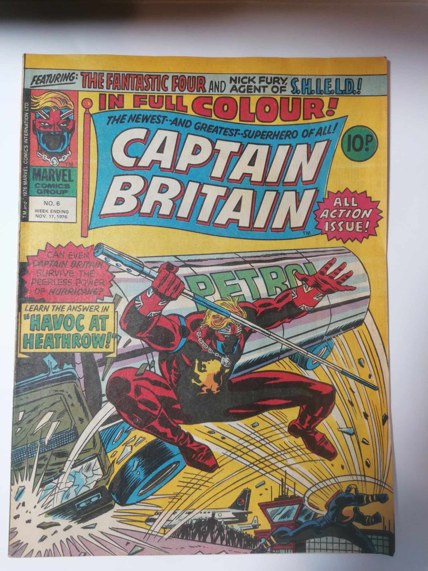 MARVEL CAPTAIN BRITAIN #6 VOL 1 1976 BRONZE AGE RARE