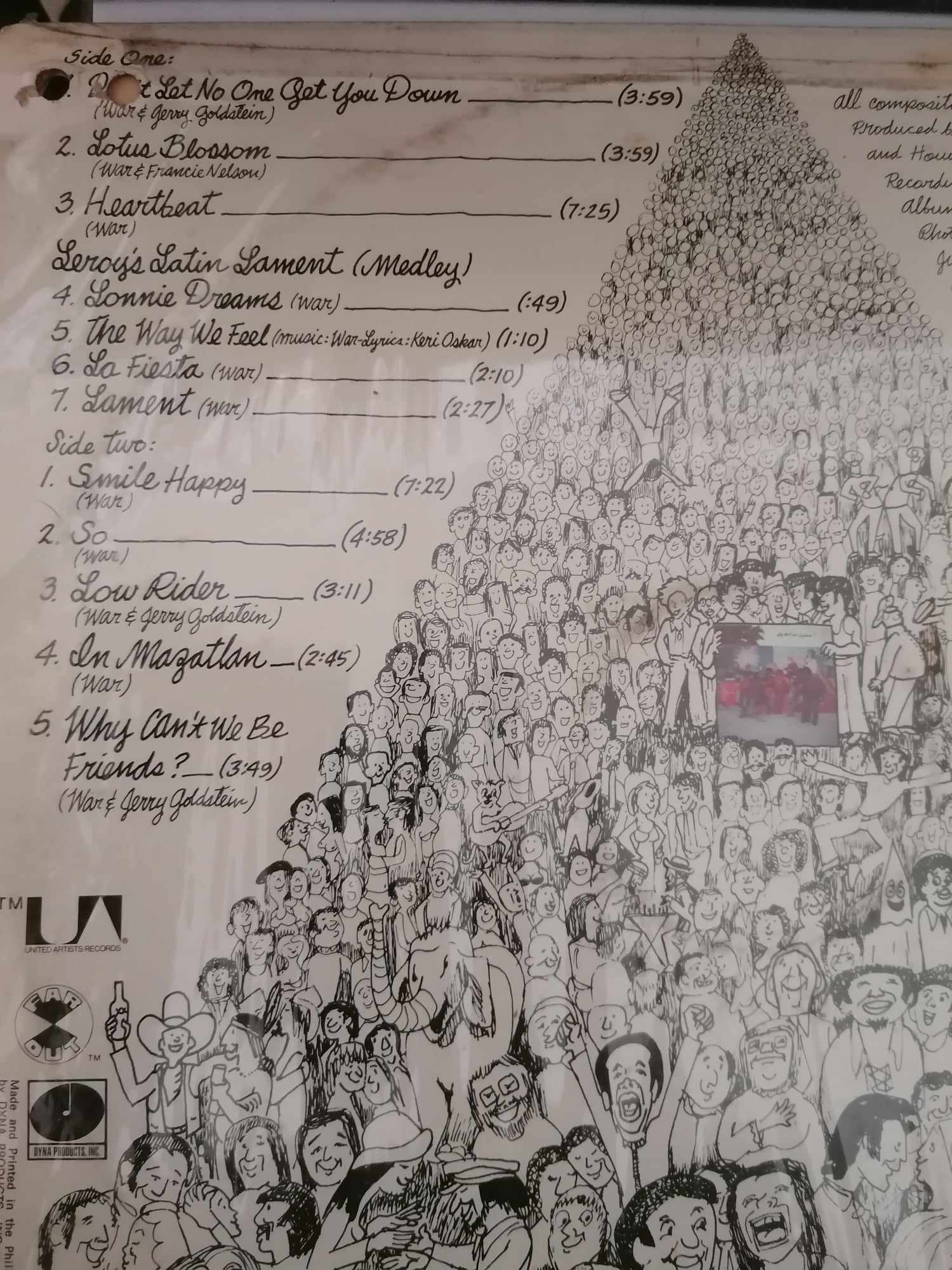 WAR Why cant we be friends 1975 Vinyl LP UA-LA441-G 