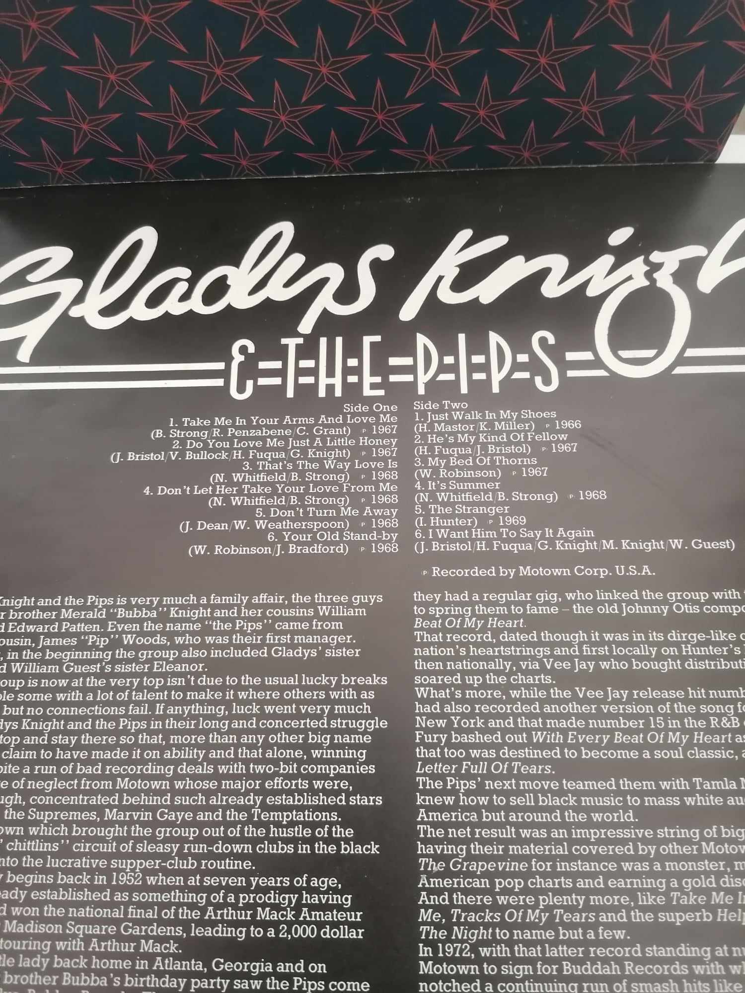 The fabulous gladys knight and the pips Good Sleeve Excellent Vinyl  MFP 50304 1976