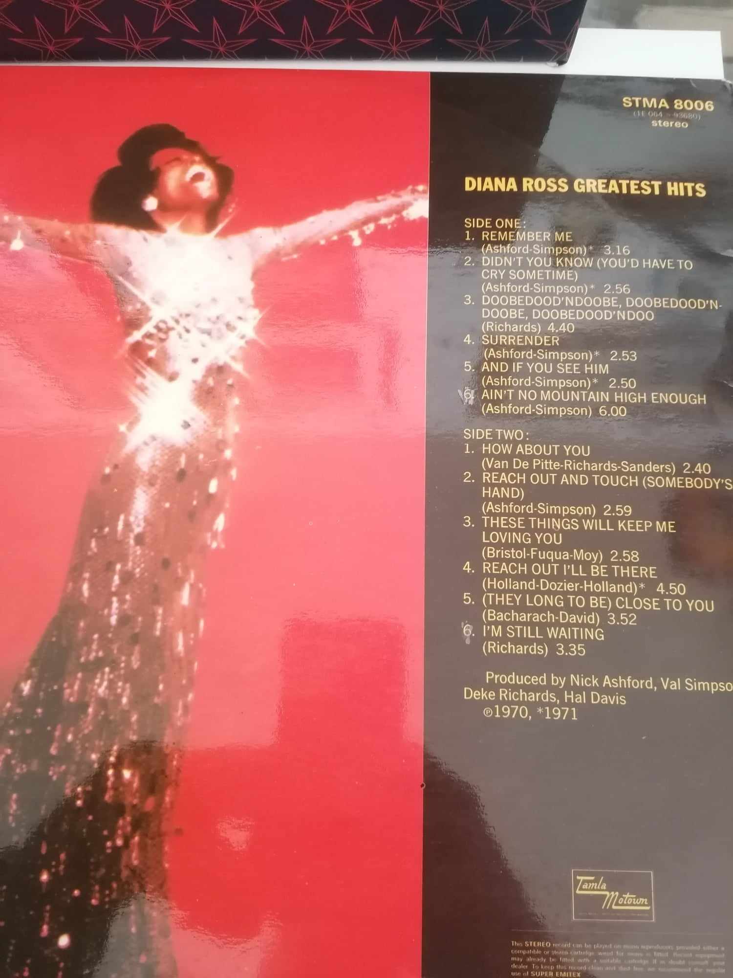Diana Ross Greatest Hits GateFold with insert Motown – 257·15·026 1971 Good Sleeve Excellent Vinyl