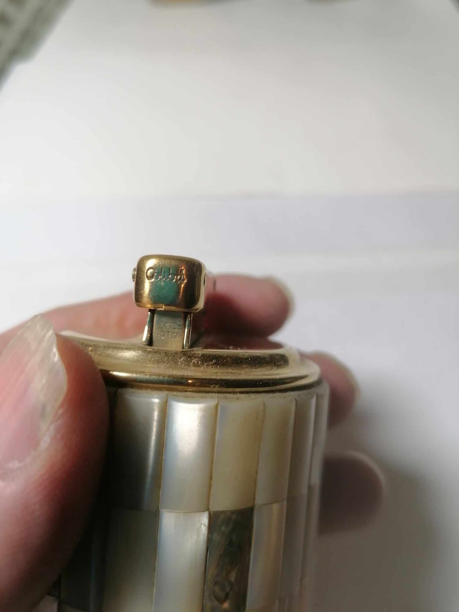 Mother of Pearl COLiBri Monopol table lighter 40s/50s Nice condition