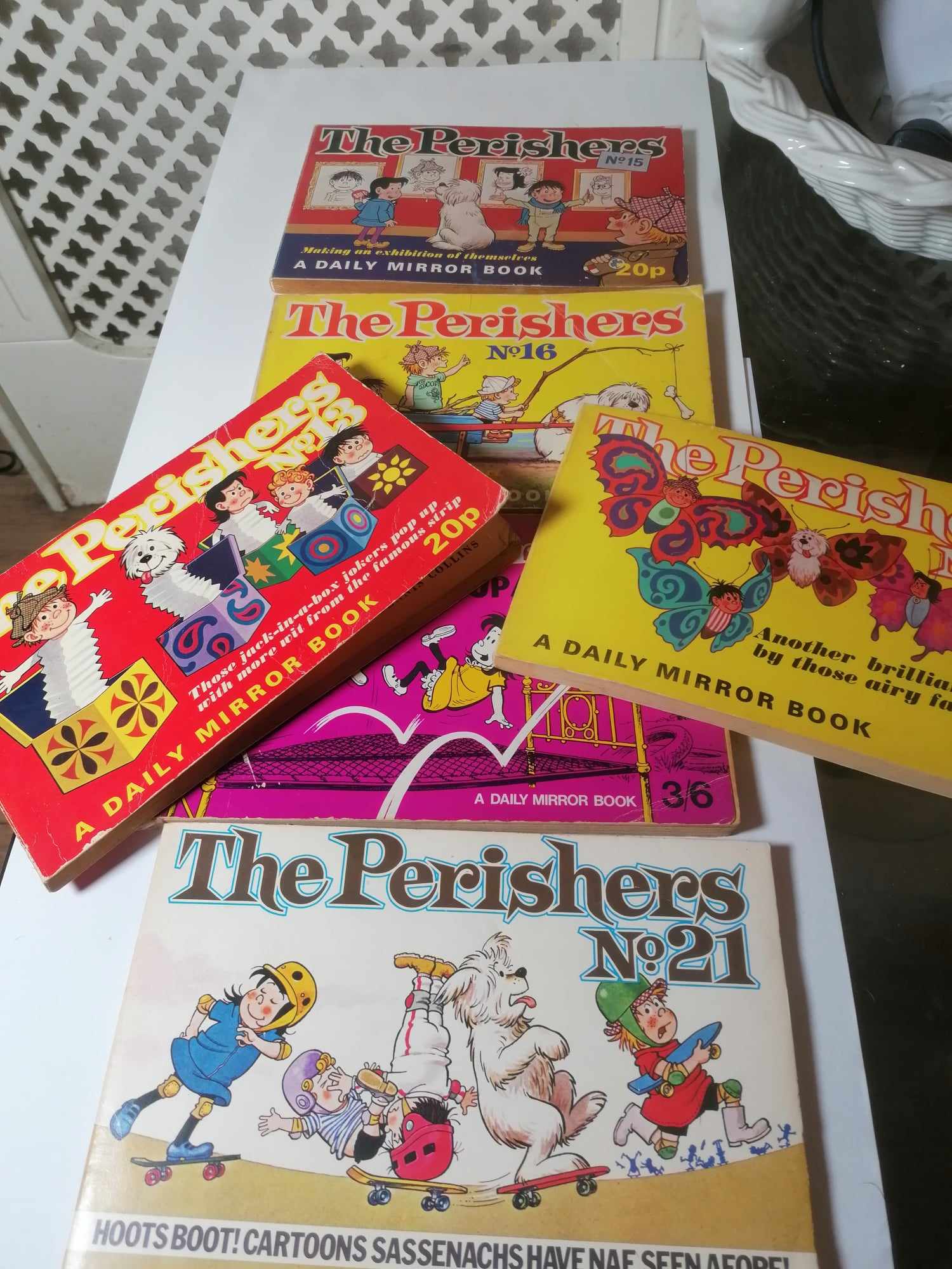 Job lot of 6 Perishers Books All well read and some wear on outside but internally they are very good (see pics) 