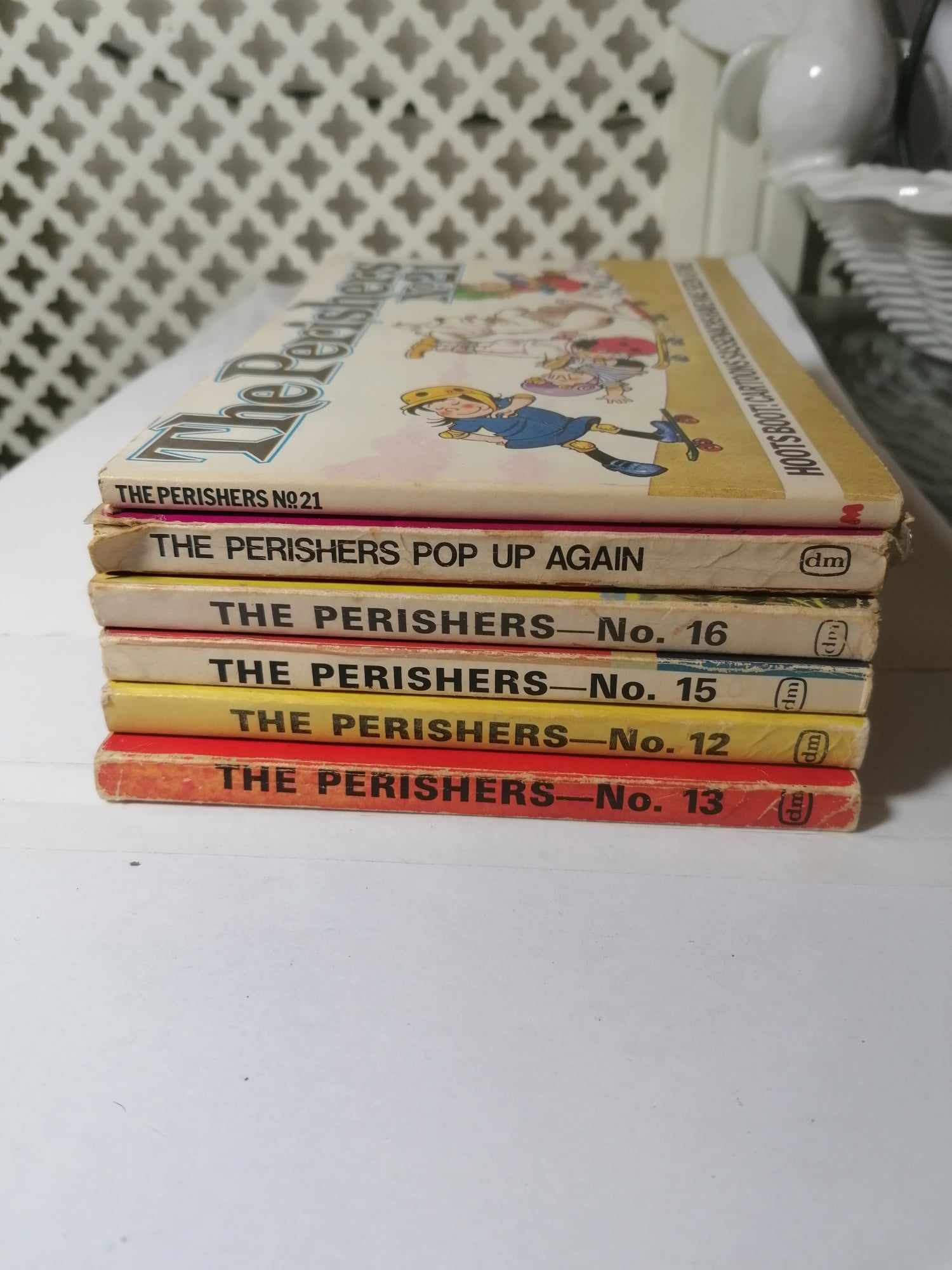 Job lot of 6 Perishers Books All well read and some wear on outside but internally they are very good (see pics) 