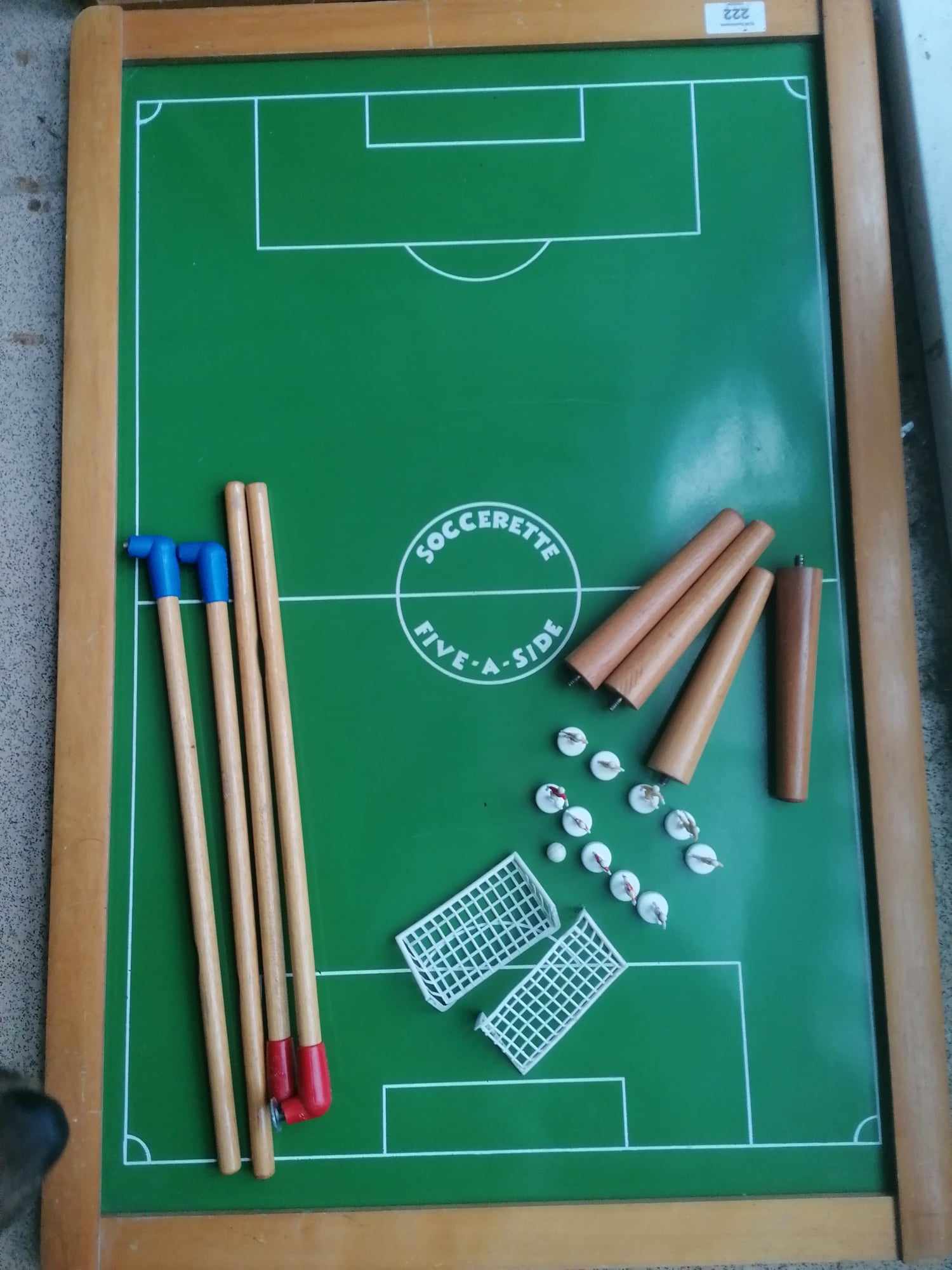 Table top 1960s Socerette magnetic football game nice condition all parts there