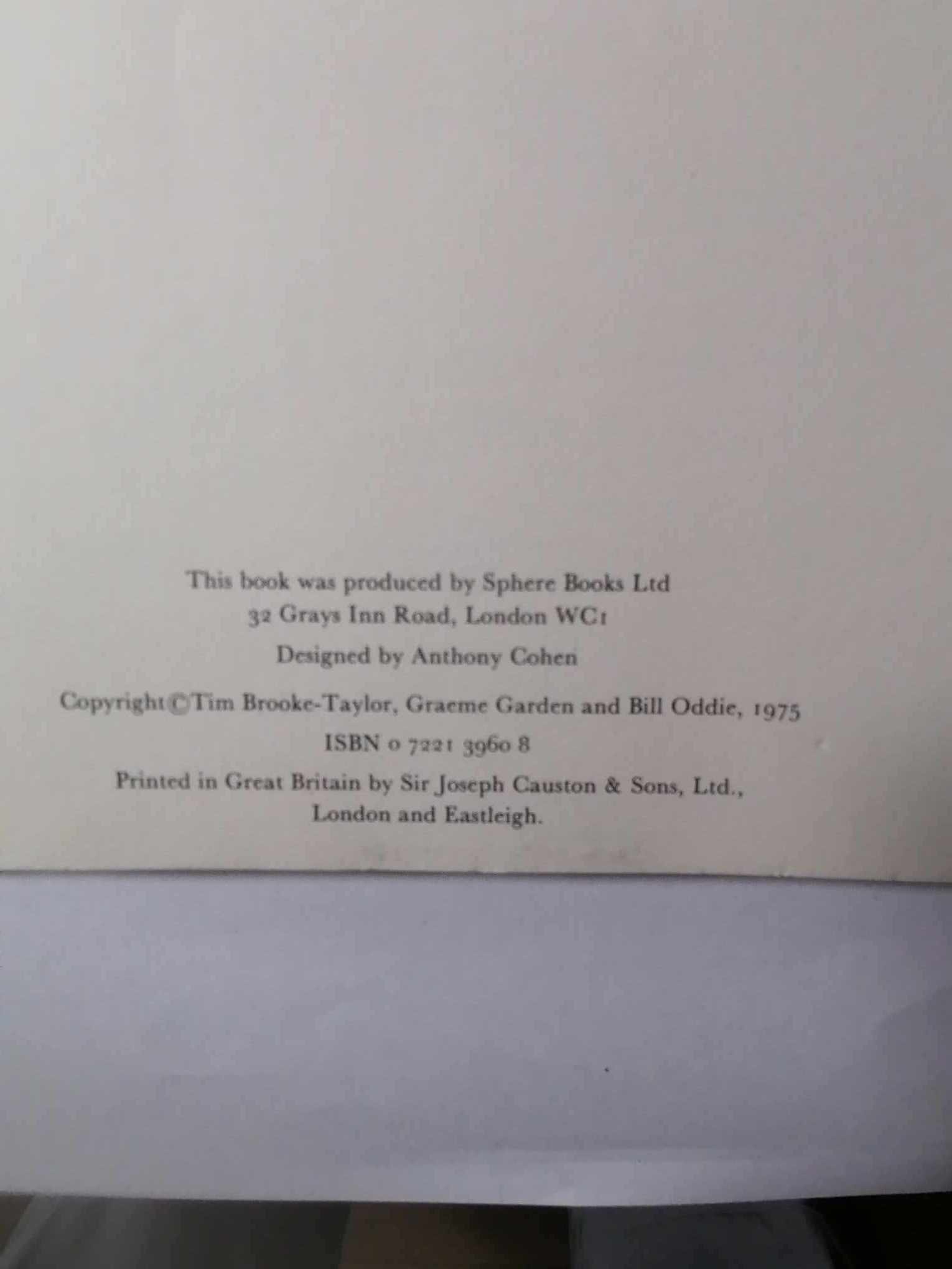 The Goodies Criminal book of Records 1975 1ST Edition in good condition and a great read. 