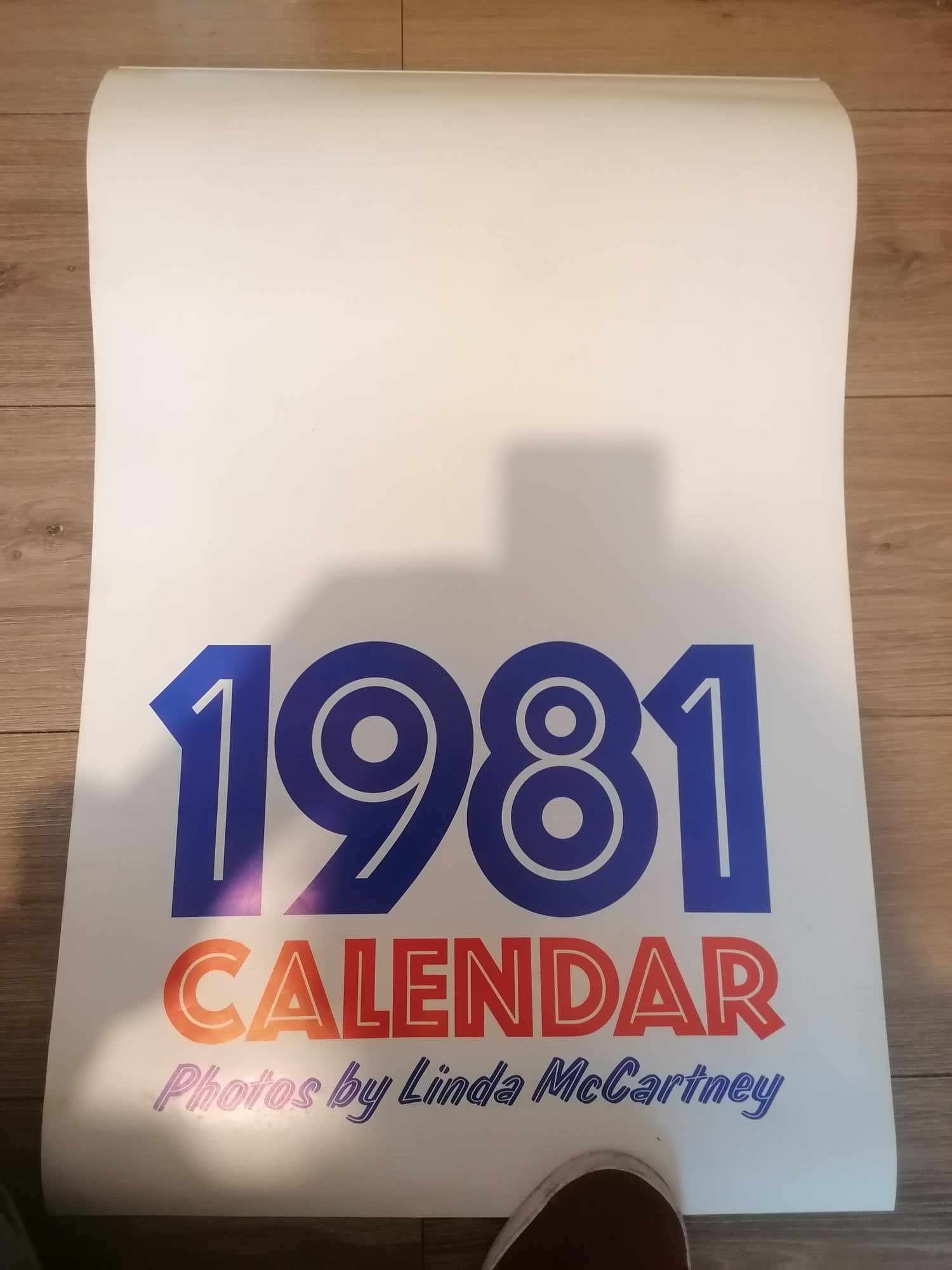 1981 Linda McCartney Calender in great condition and unused