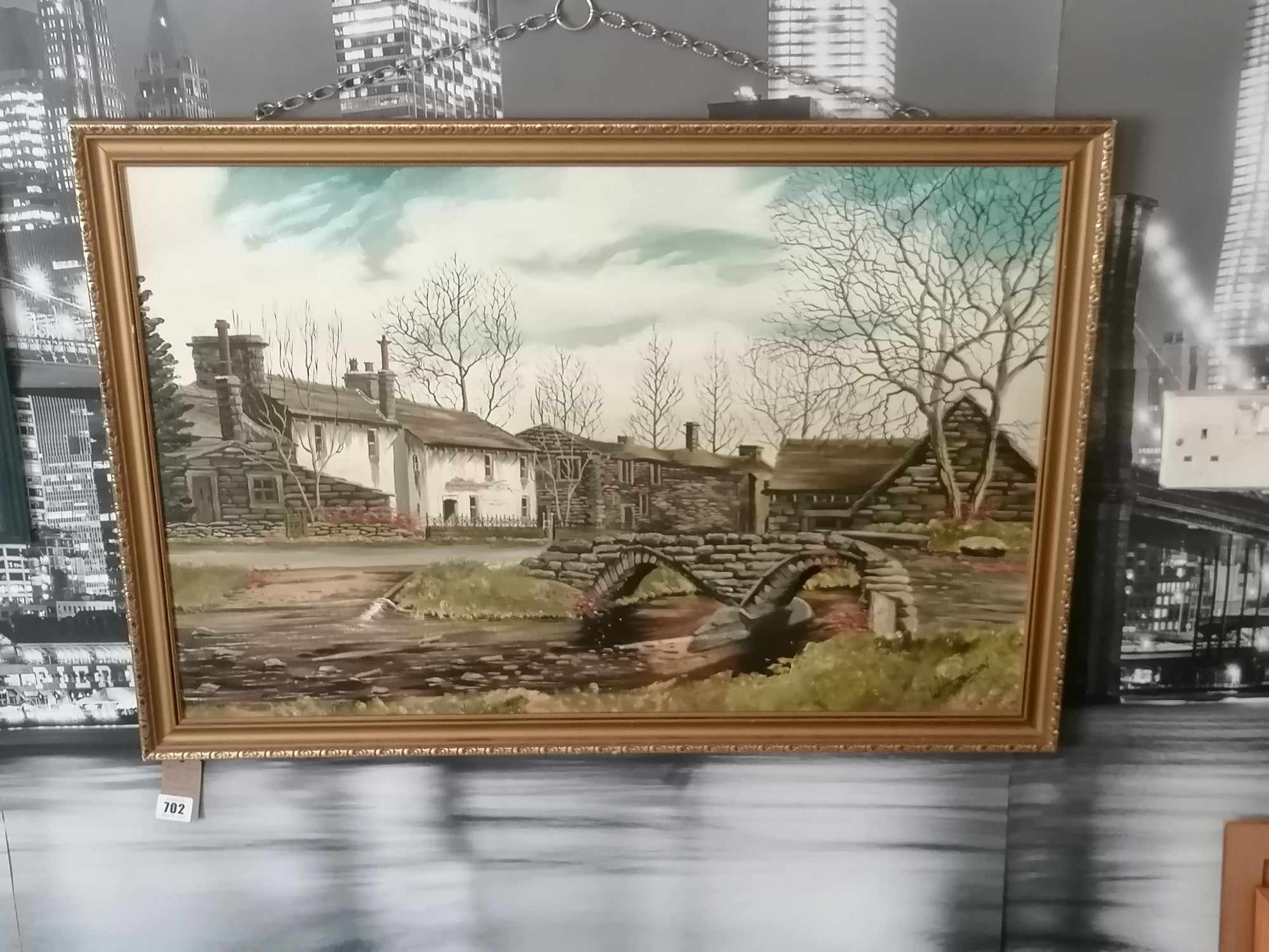 William Hobson (1969-To presnt day) 20th Century oil painting of Wycoller Bronte sisters connection