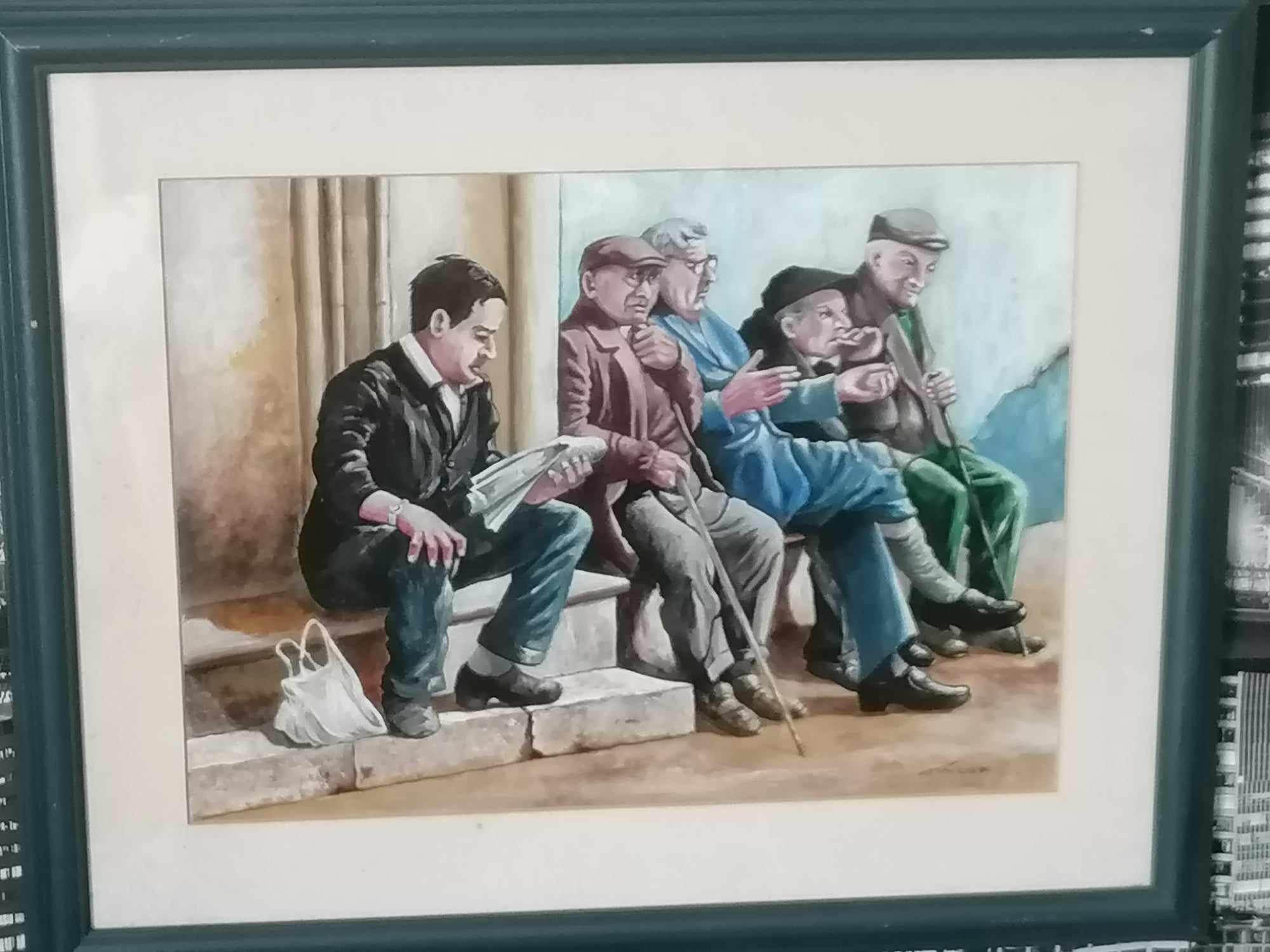 Acrylic on Board painting signed 2000 but signature hard to see. 