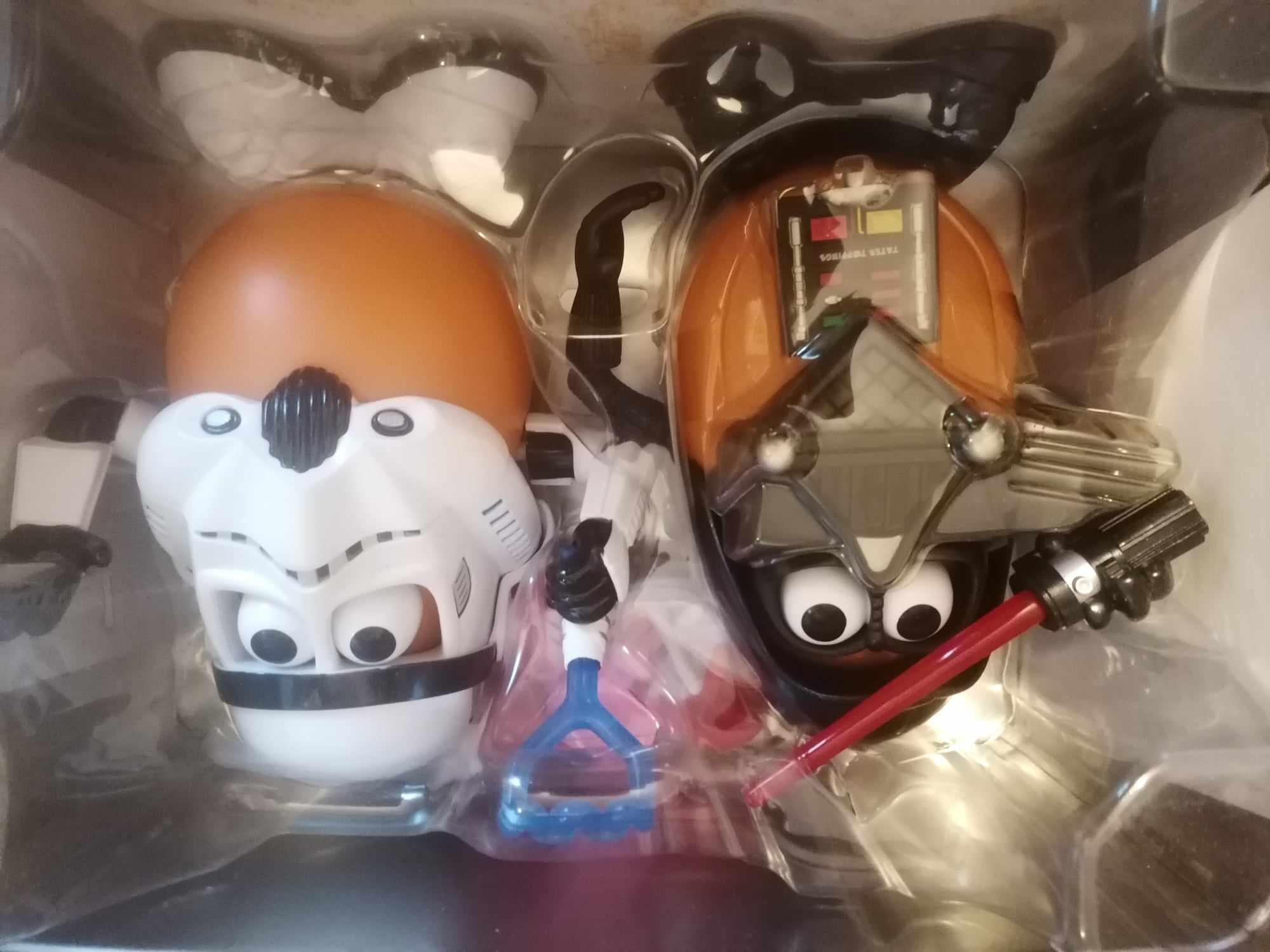 Playskool Hanna Barbera Star Wars Darth Tater and Spud trooper new in box but box tatty. 
