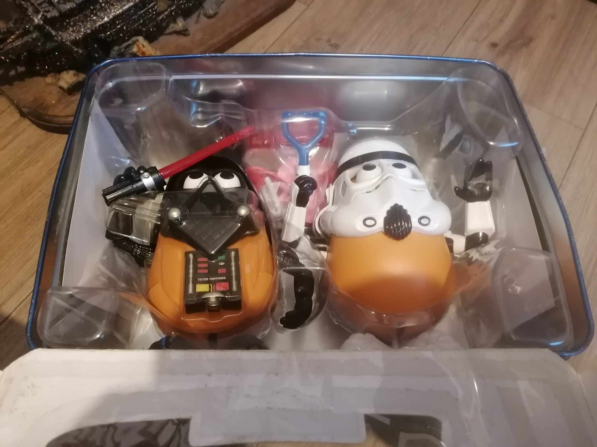 Playskool Hanna Barbera Star Wars Darth Tater and Spud trooper new in box but box tatty. 