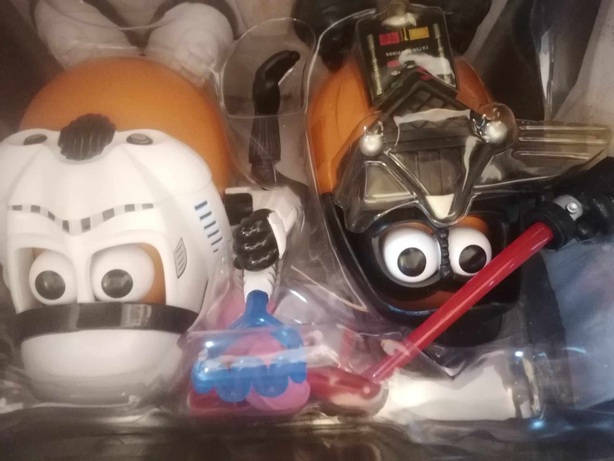 Playskool Hanna Barbera Star Wars Darth Tater and Spud trooper new in box but box tatty. 