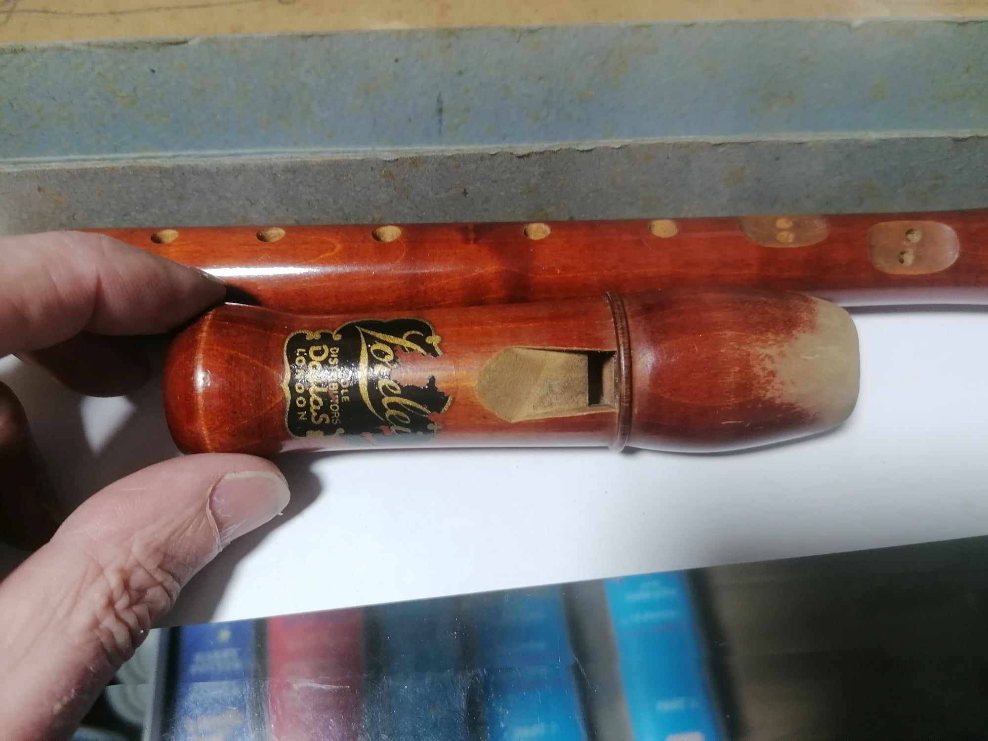 Lorelei Soprano Recorder 1940s used but still nice 