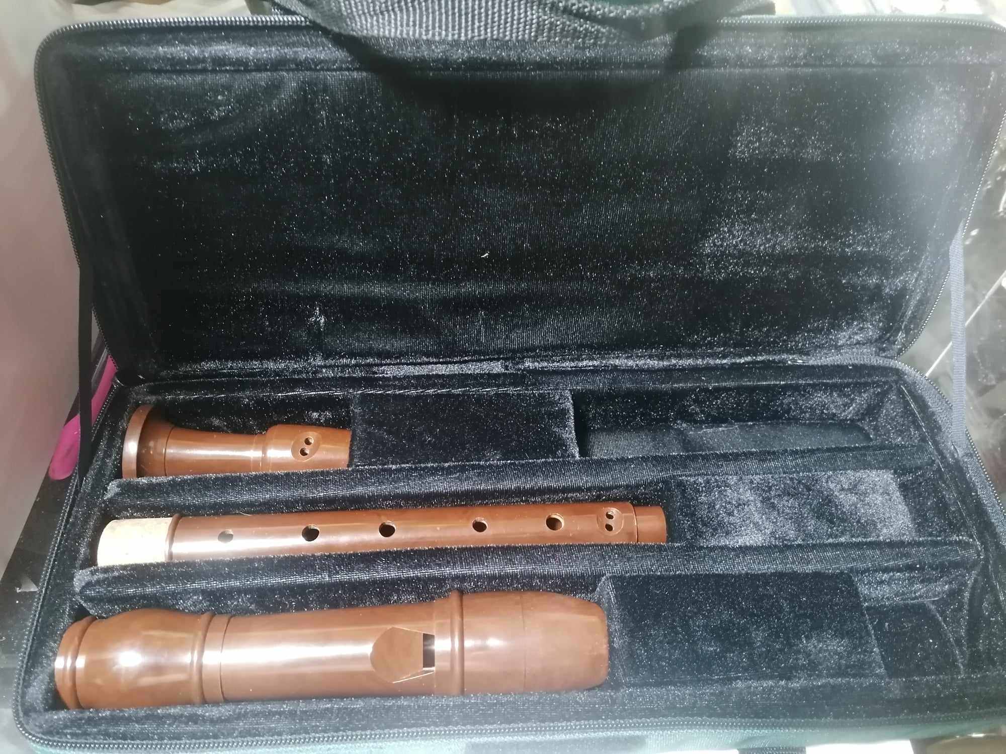 Dolmetsch Treble Recorder 3 piece PLastic Used but in great condition with neew carry case