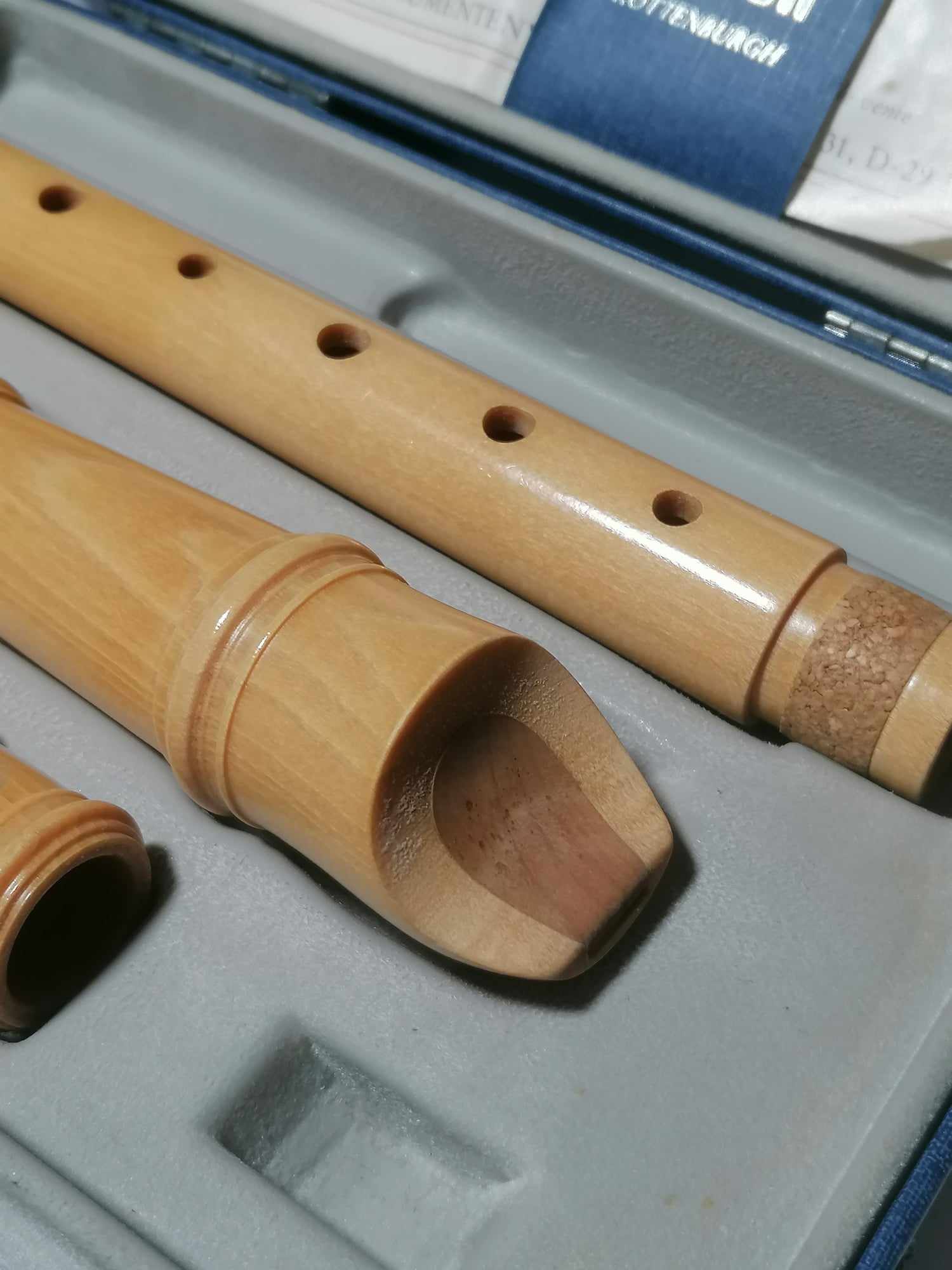 1980s NEW Flauto Dolce MOECH Rottenburgh 229 Recorder in Maple 3 piece 