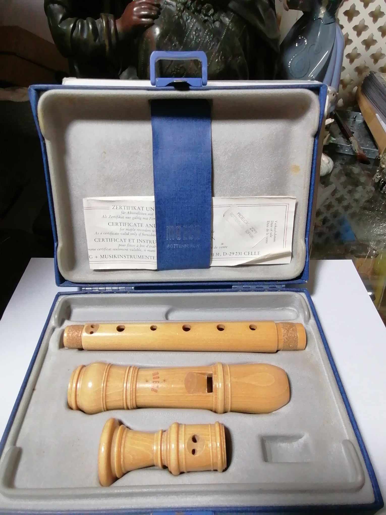 1980s NEW Flauto Dolce MOECH Rottenburgh 229 Recorder in Maple 3 piece 