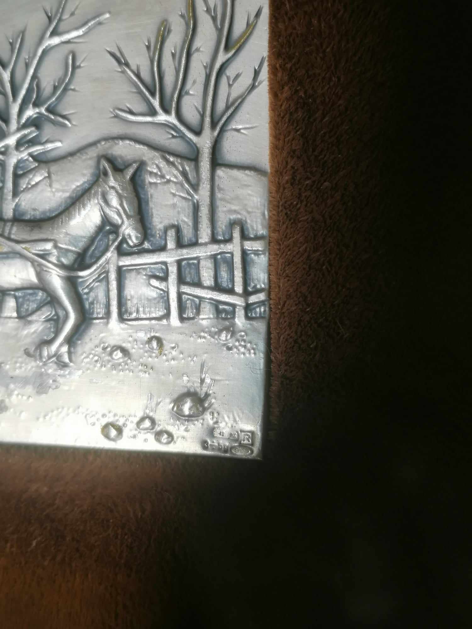 Italian Silver .968 silver PLaque by ACCA 