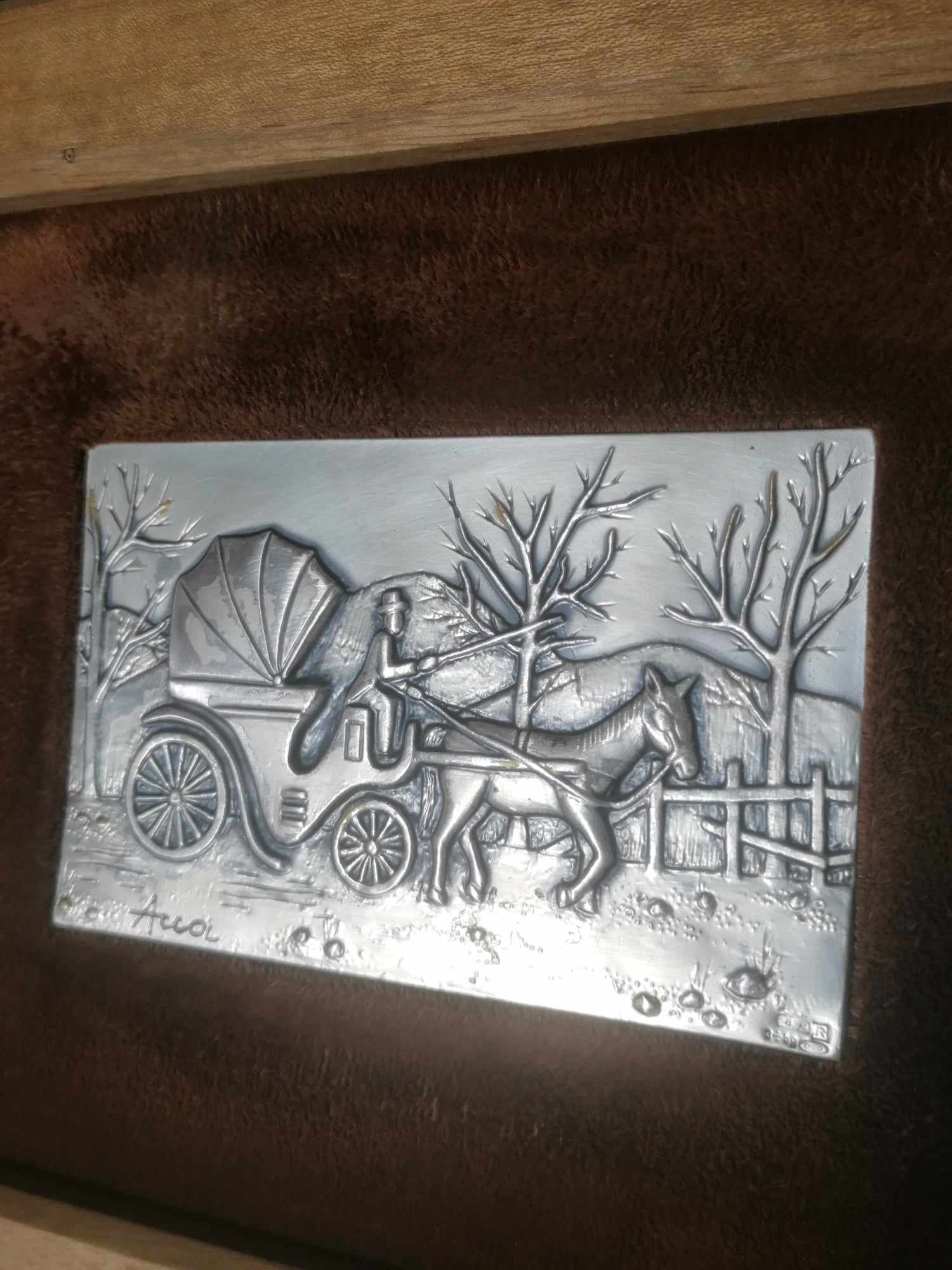 Italian Silver .968 silver PLaque by ACCA 