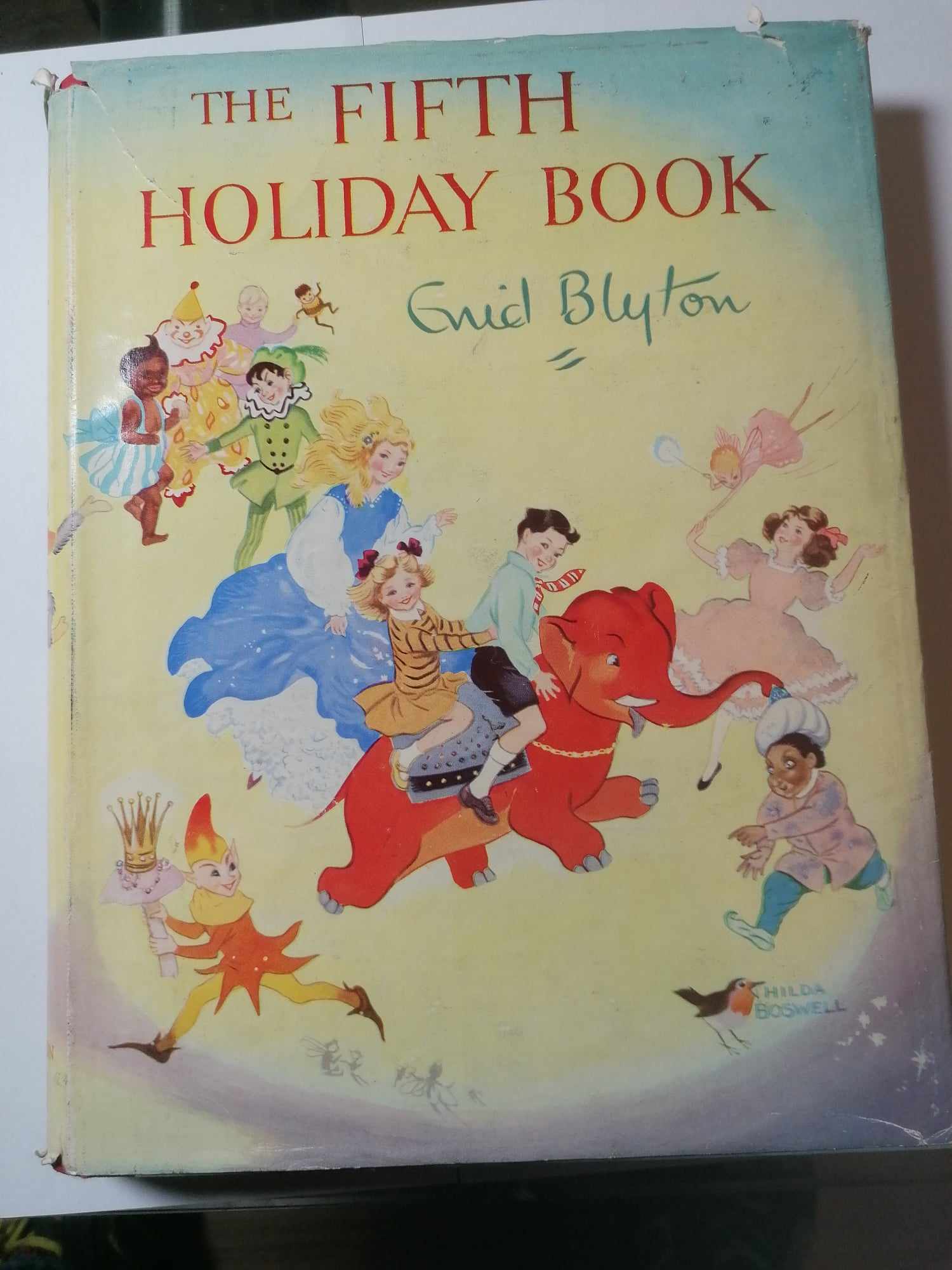 Enid Blyton The Fifth Holiday Book Samson low 1950 Wonderful condition includes dust cover
