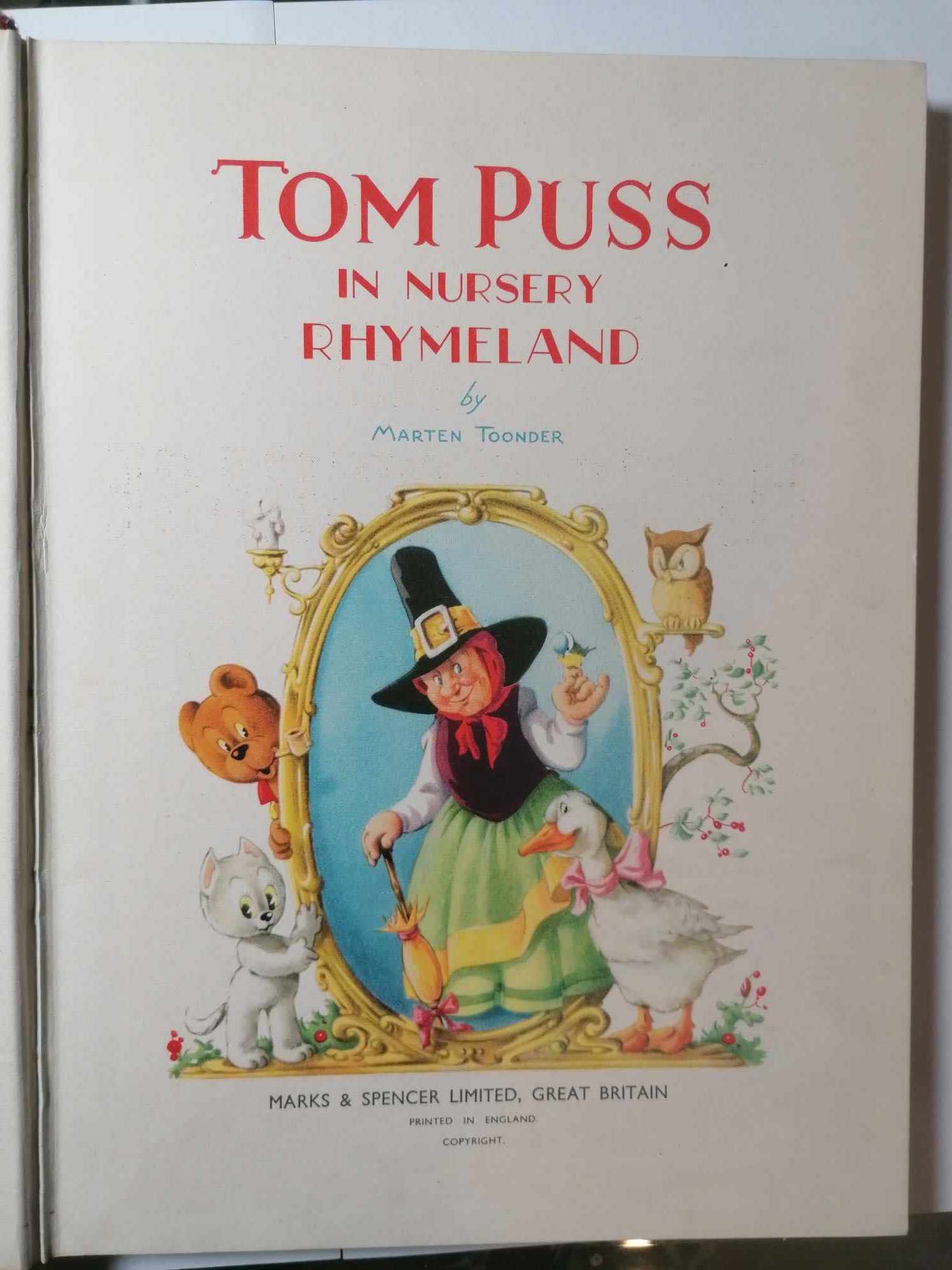  1940's Tom Puss in Nursery  Rhymeland Marten Toonder Marks & Spencer Ltd,