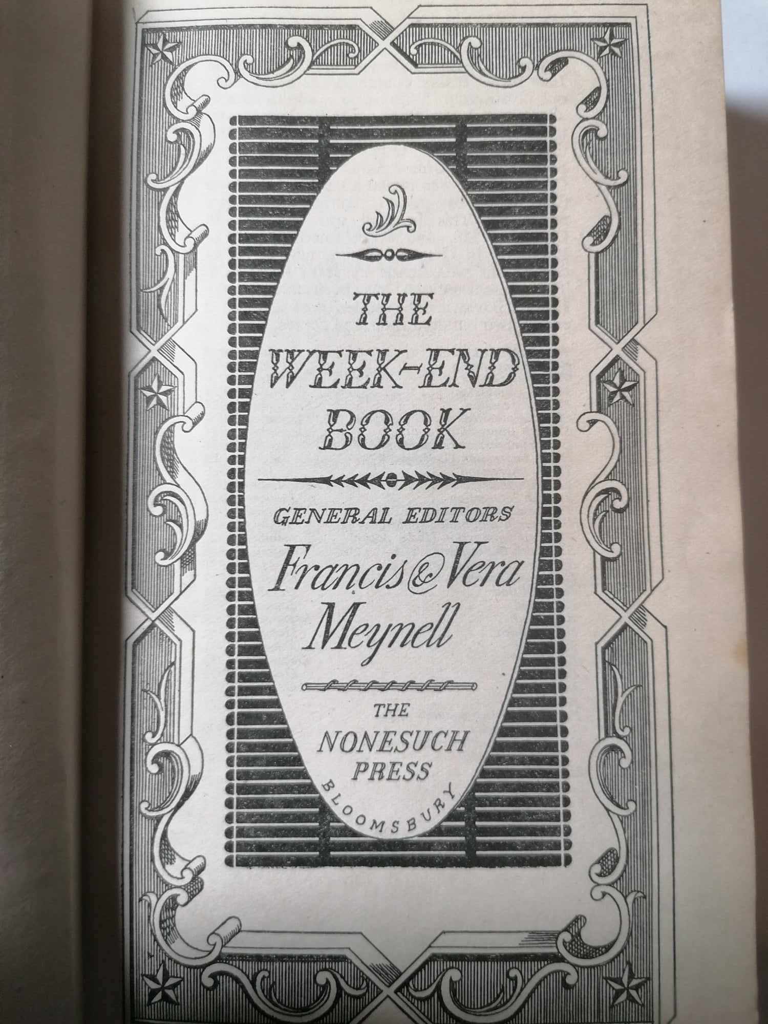 Nonesuch Press LTD The Week-End Book 1943 fantastic condition